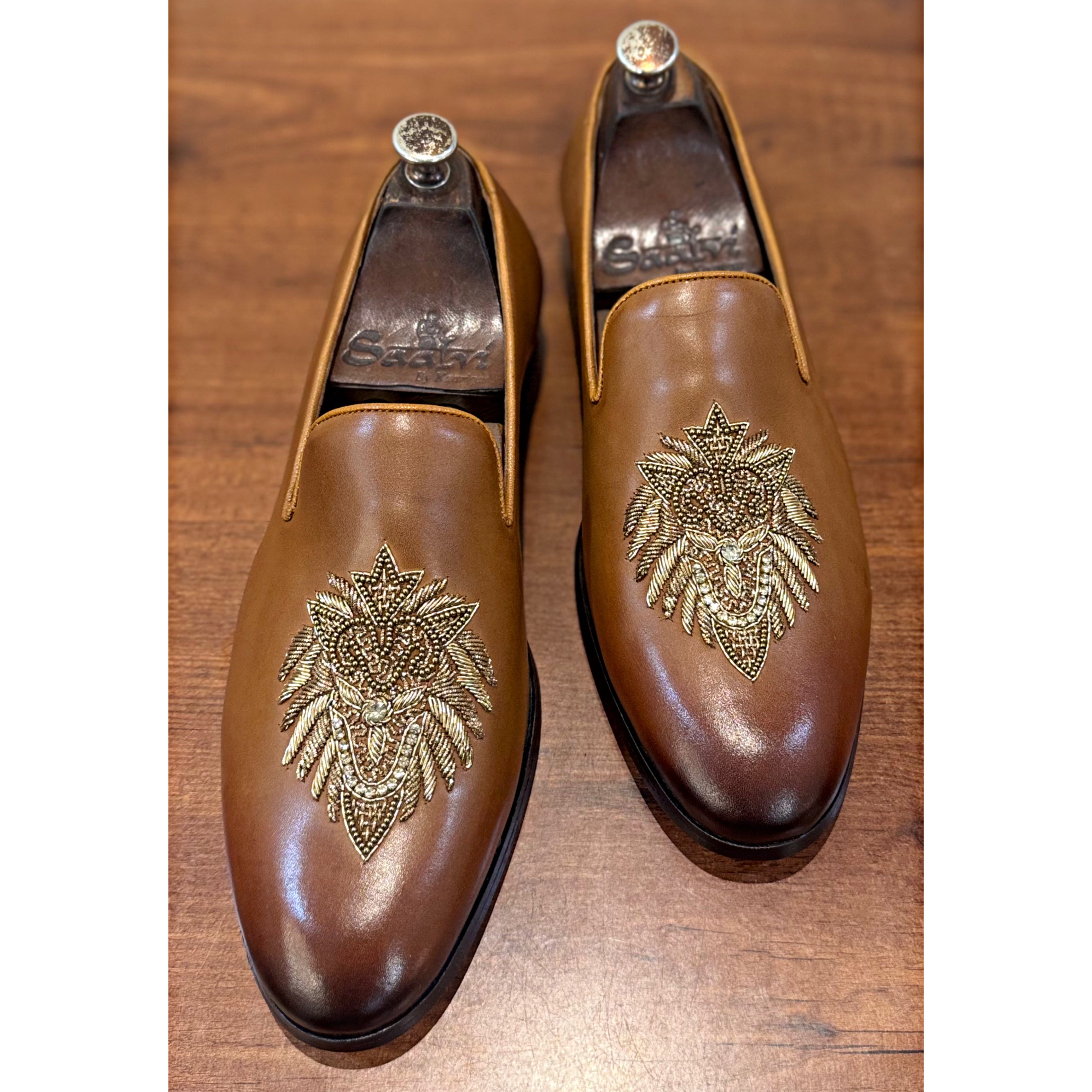 Baroque GoldCrest Slip-Ons