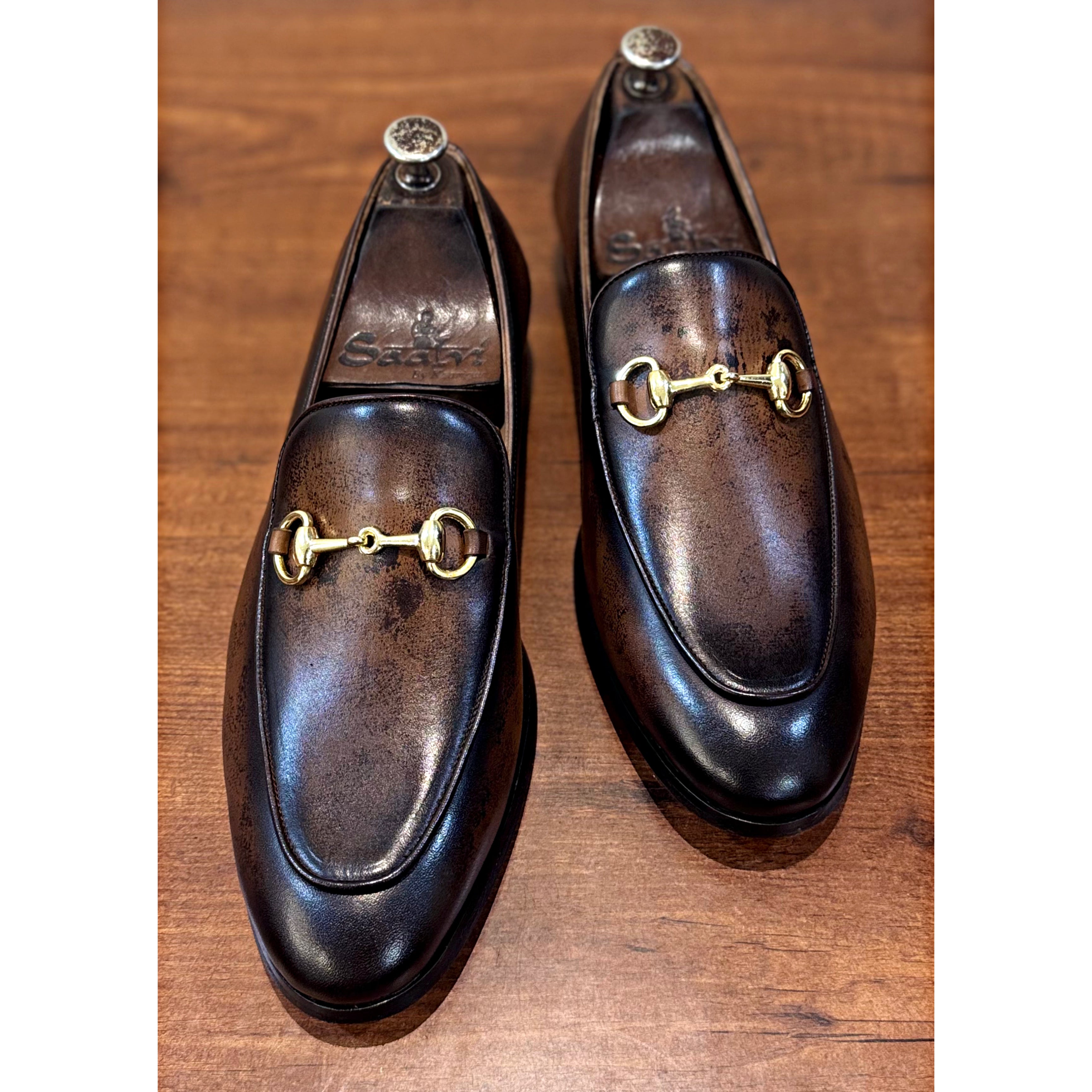 Burnised Tobacco Horsebit Loafers