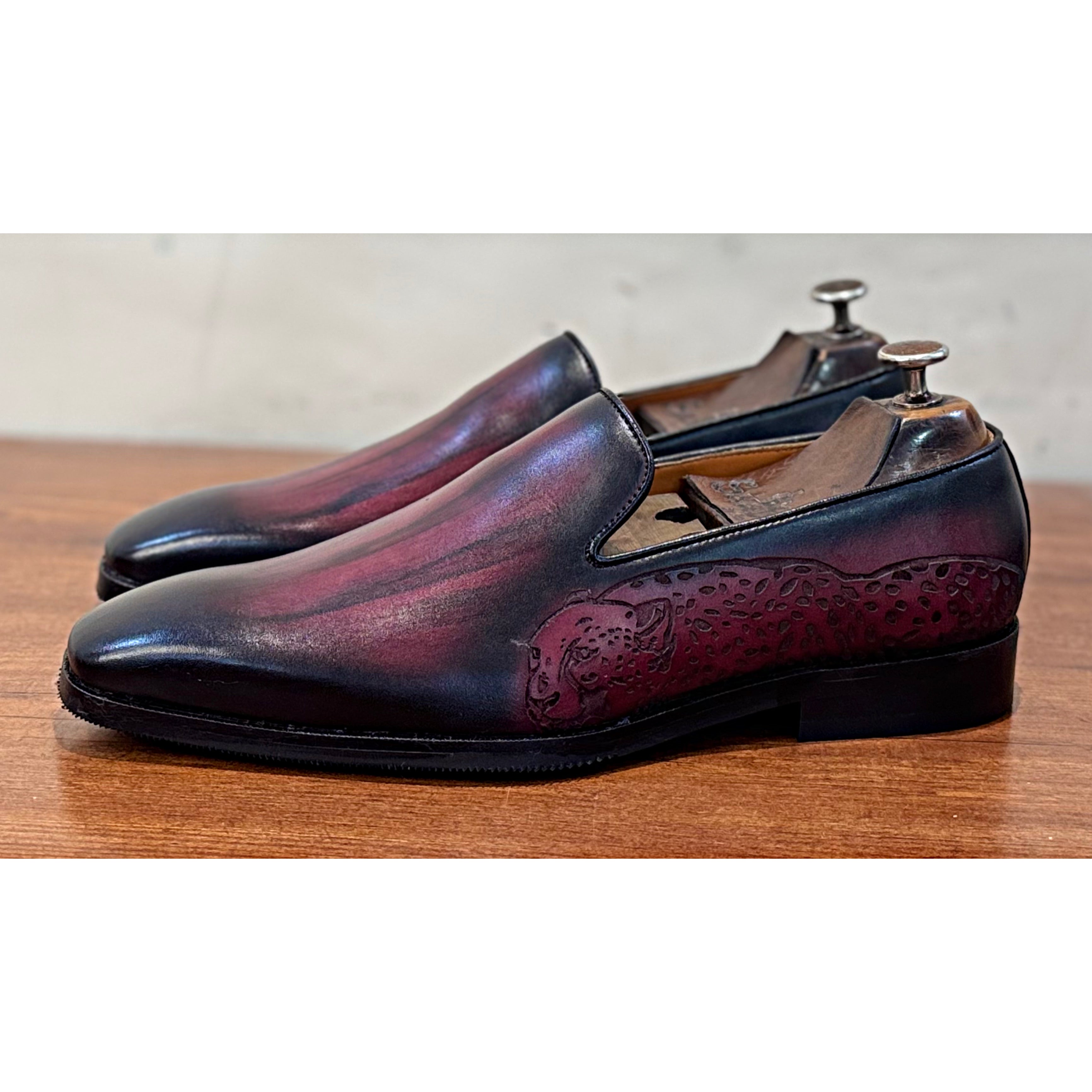 Bordo Hand Patina Loafers Tiger