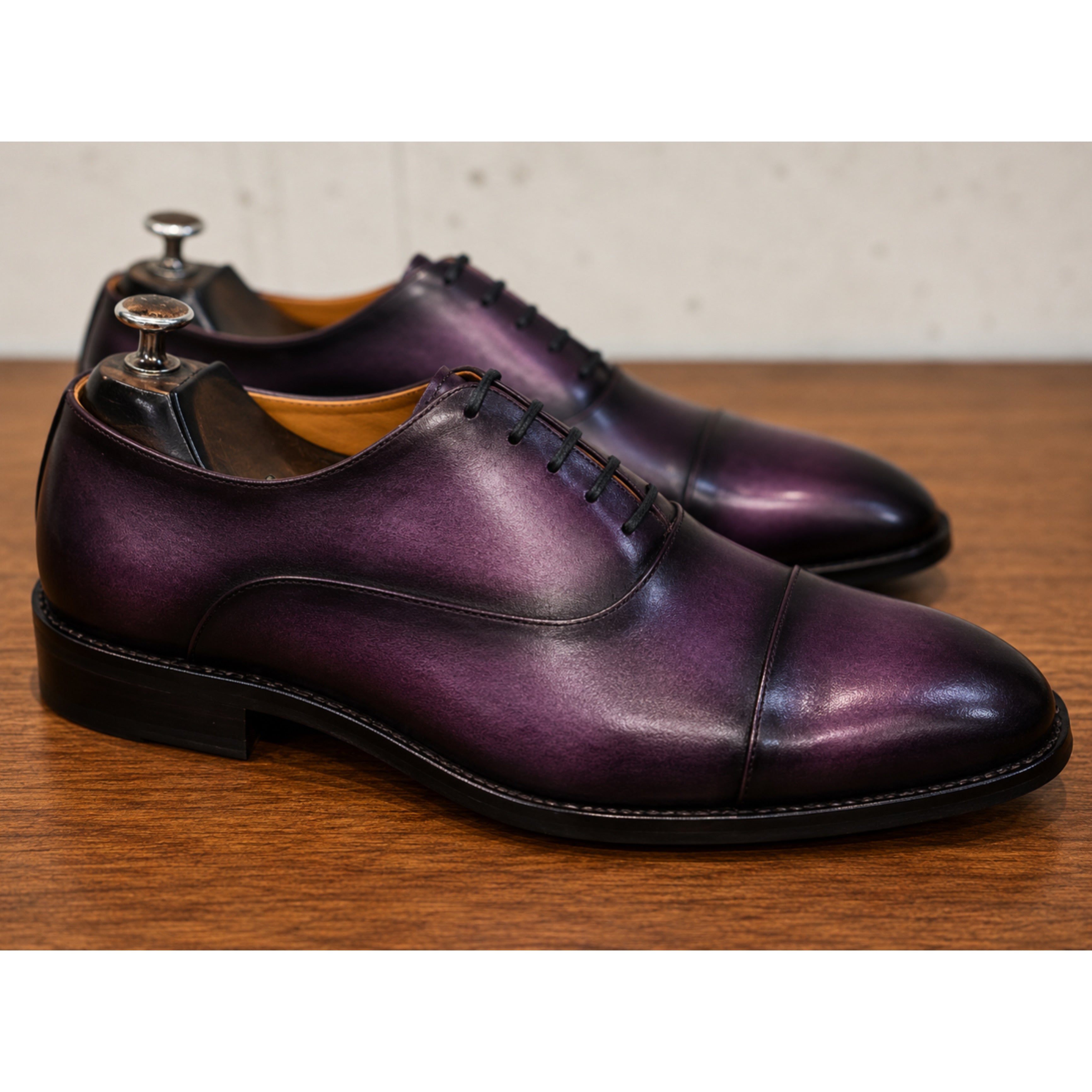 The Amethyst – Royal Violet Cap Toe Oxford