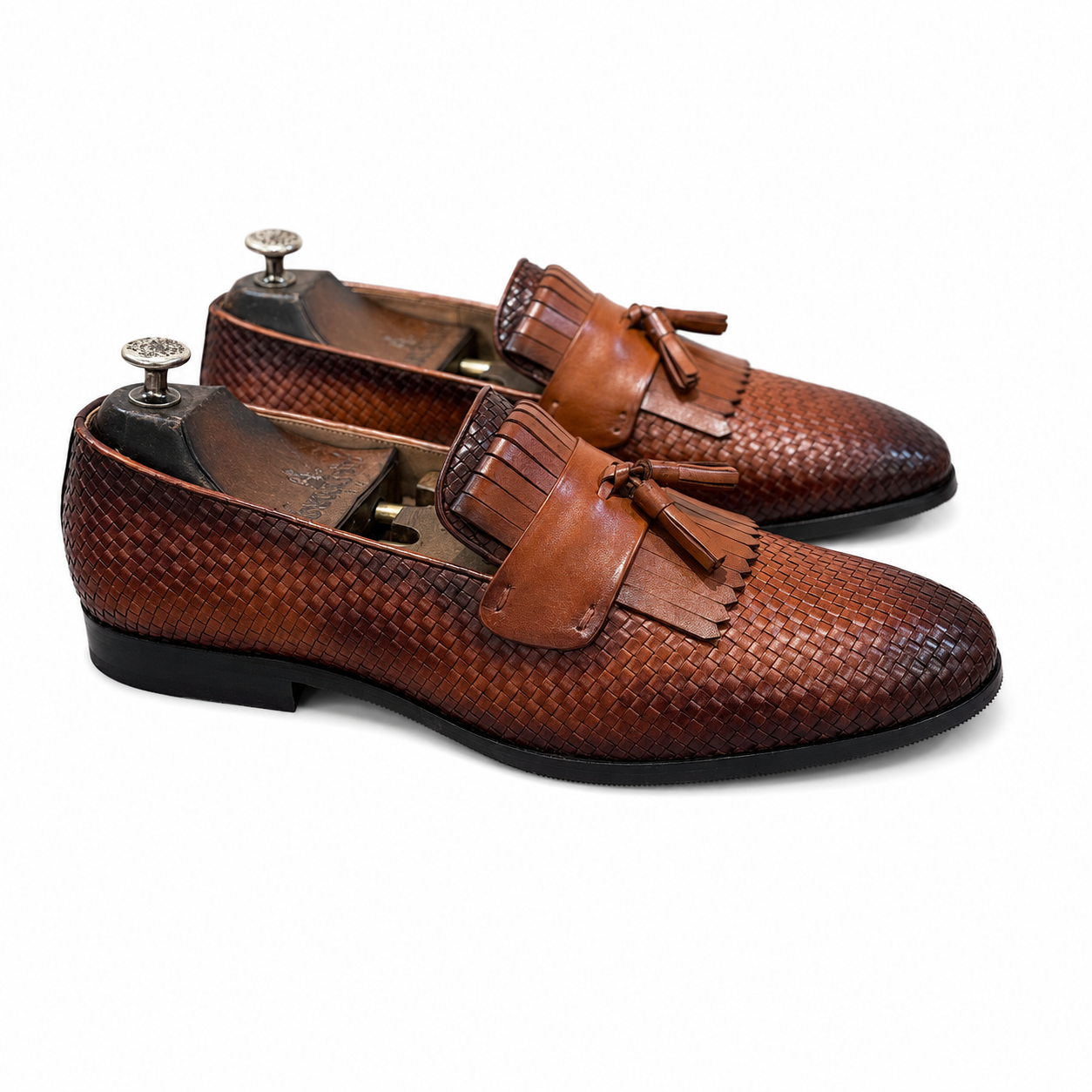 Imperial Weave Tassel Loafers