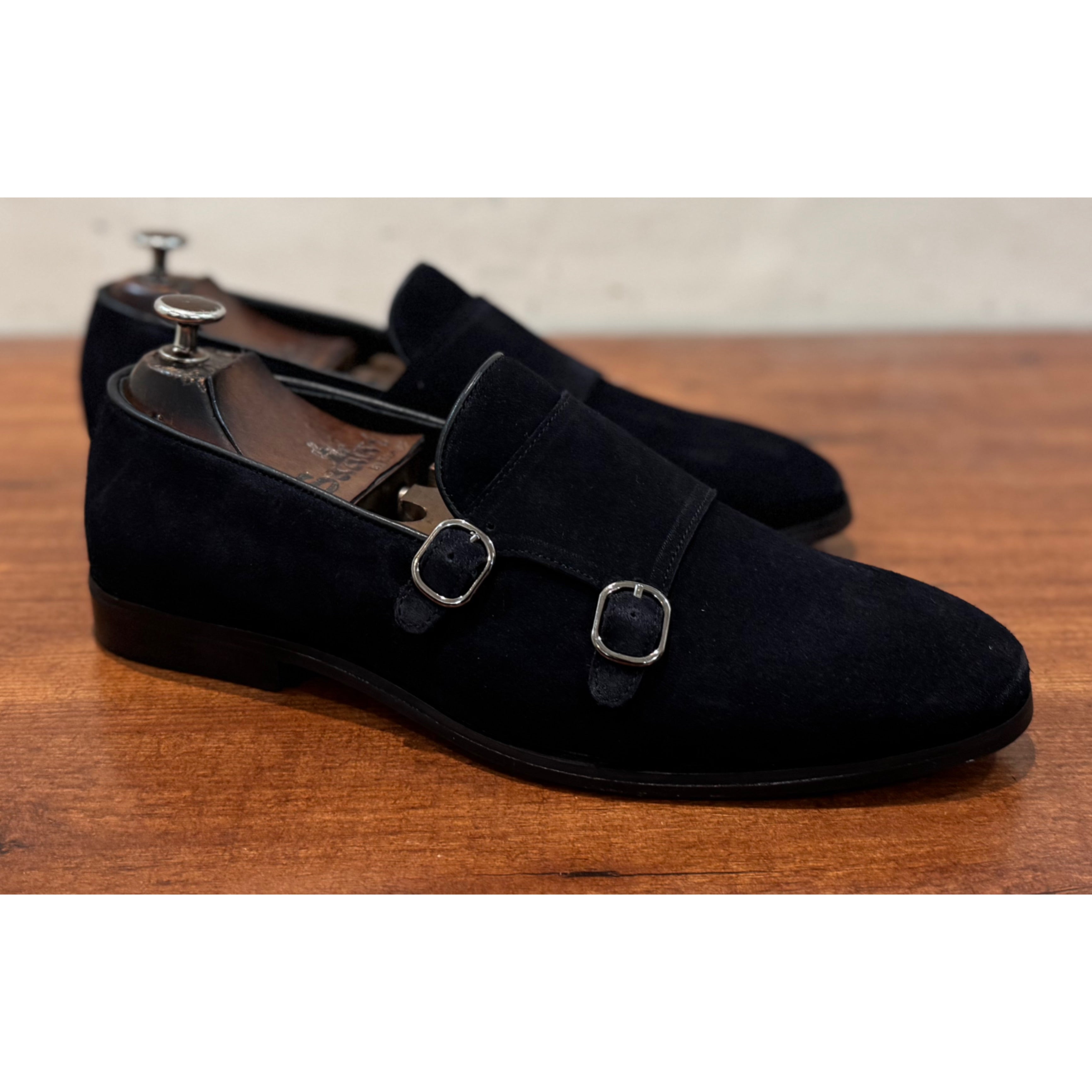 Blue Double Monk Strap