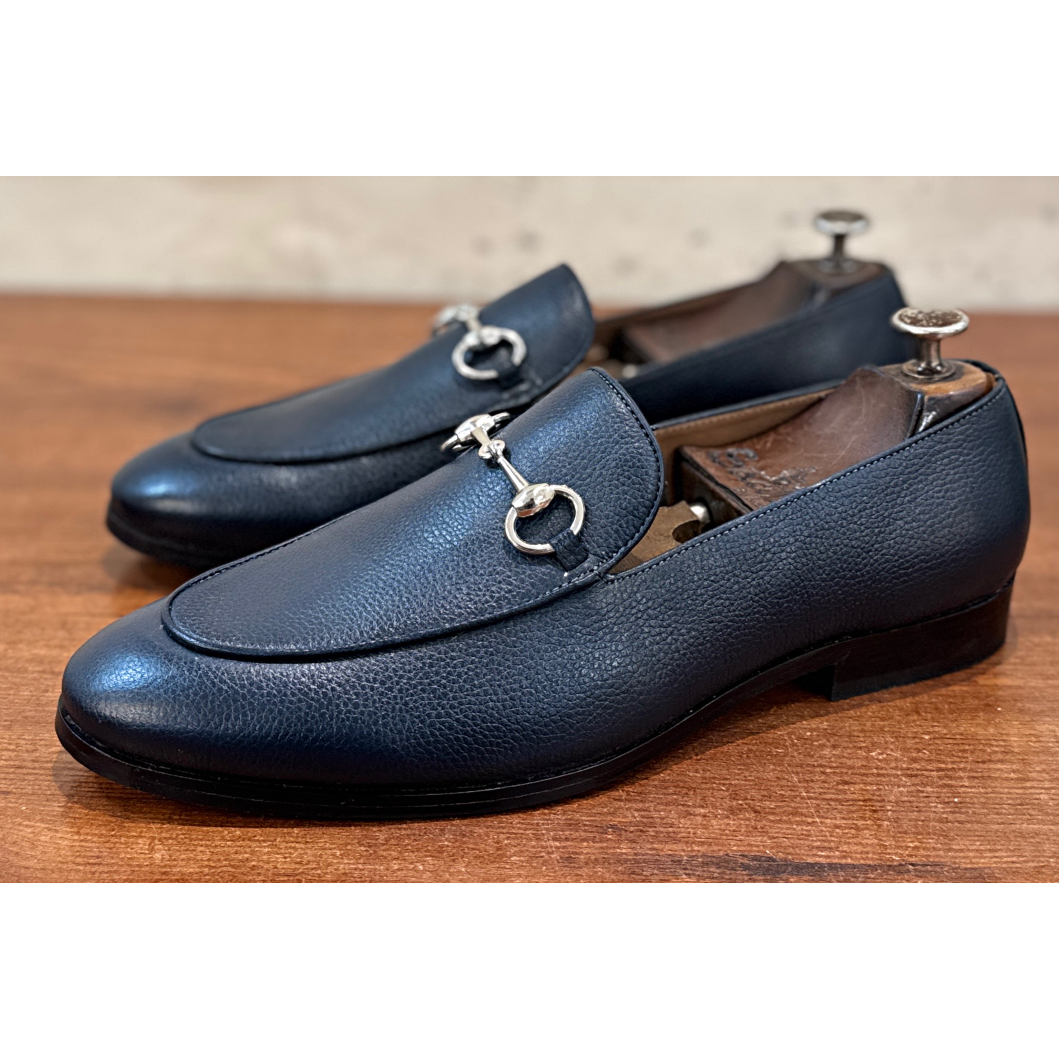 Midnight Cavalier Horsebit Loafer – Navy Blue