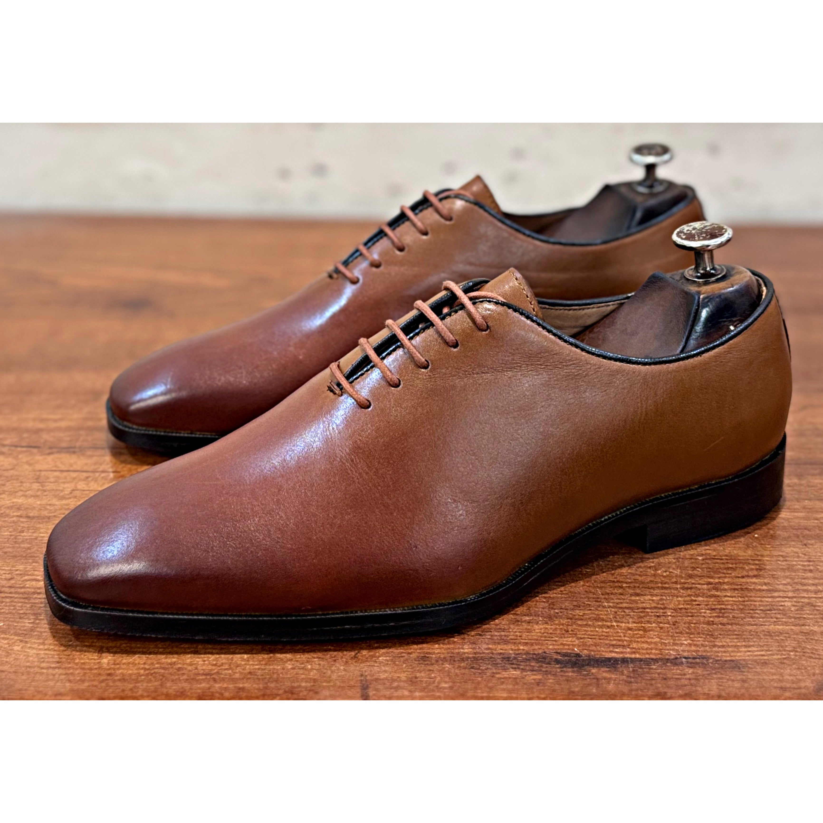 Tan Oxfords Hand Patina