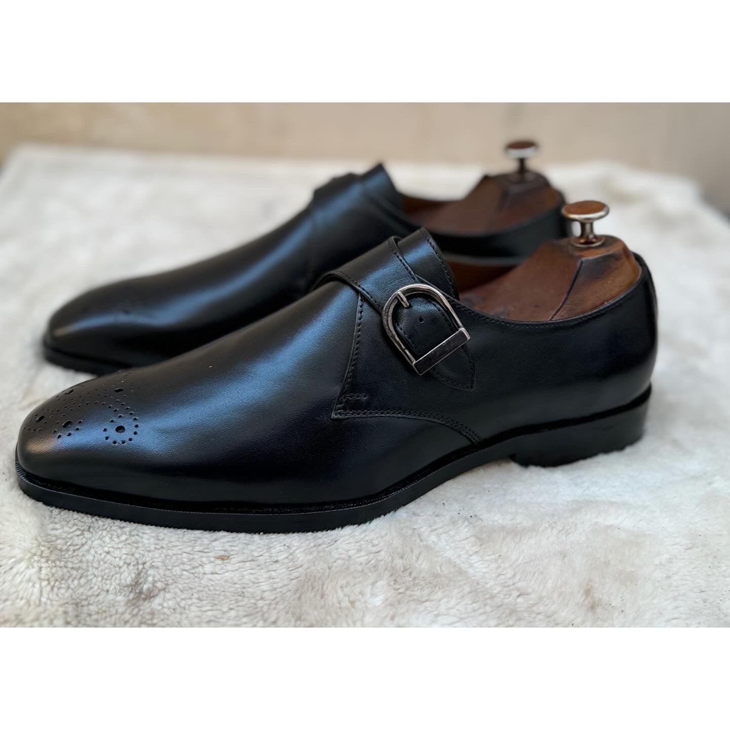 Single Monk Strap Black