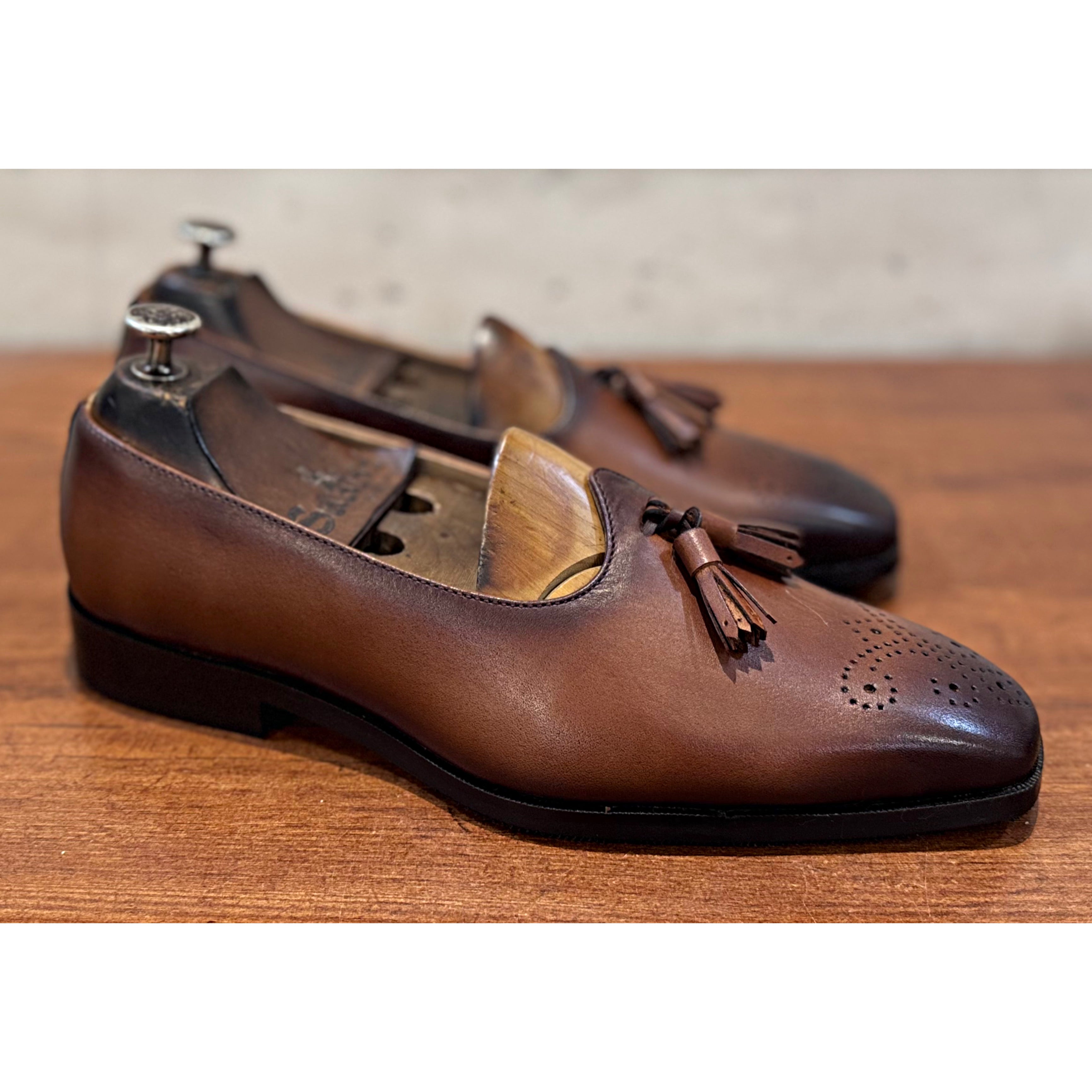 Tassel Jalsa with Brogue Tan