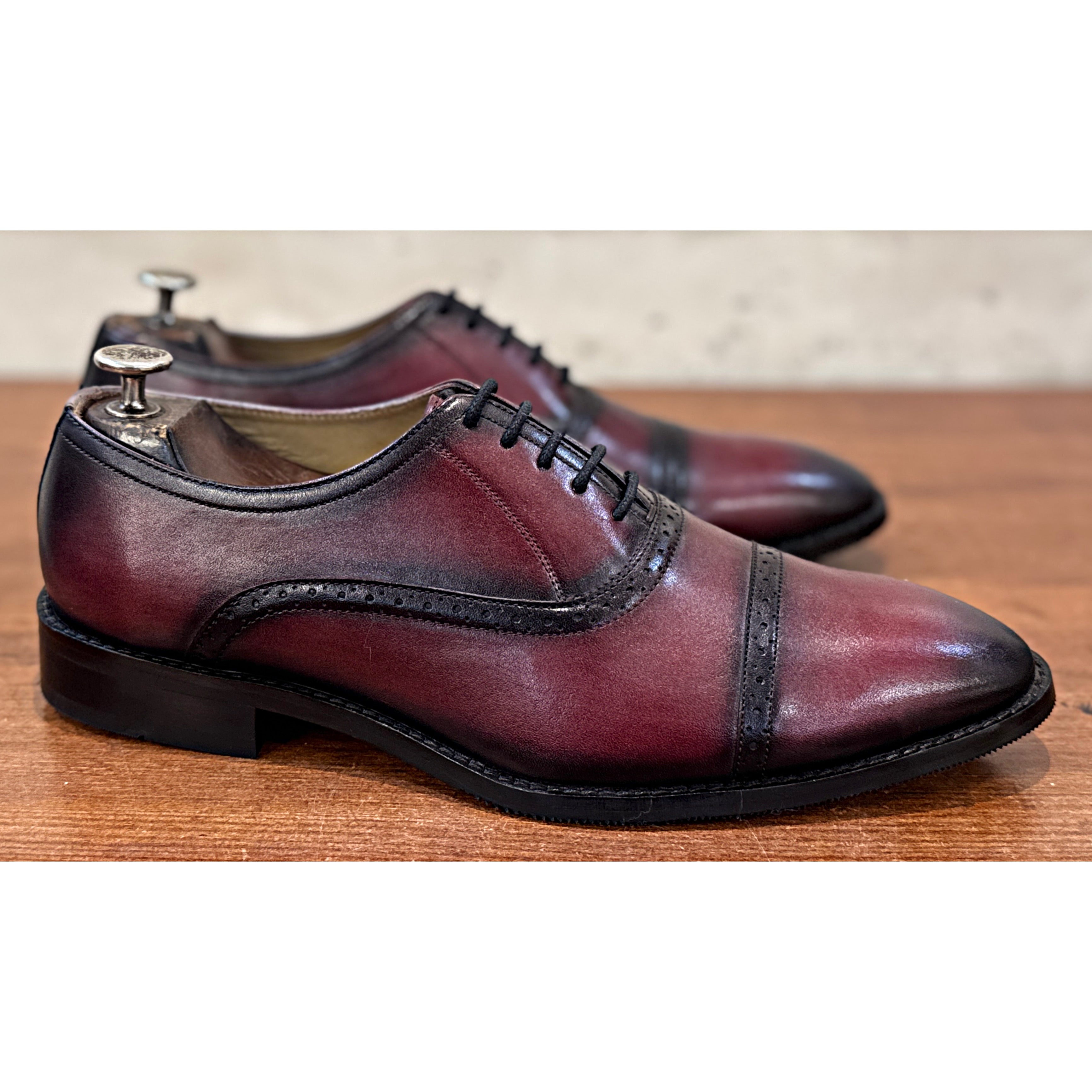 Cavalier Bordeaux Cap-Toe Oxford