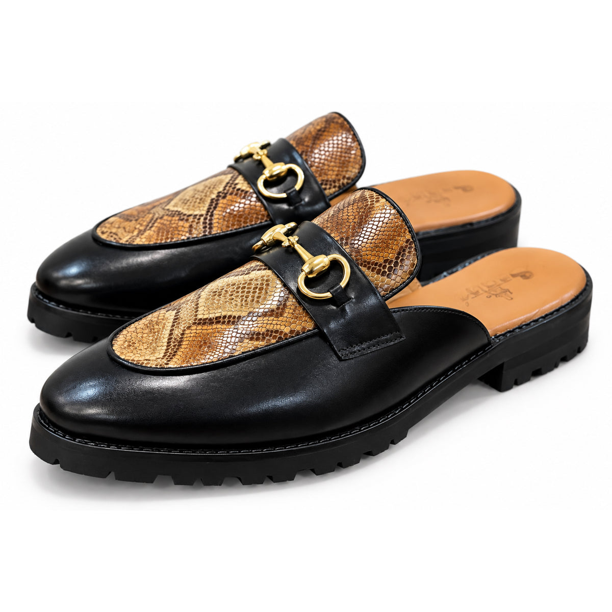 Monaco Serpente Mules