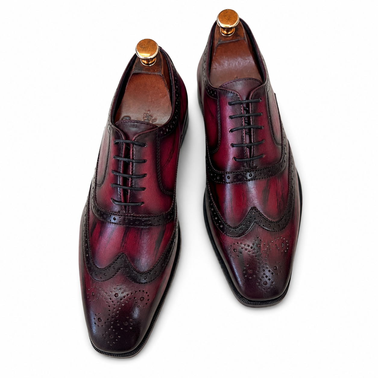 Crimson Eclipse Wingtip Oxfords