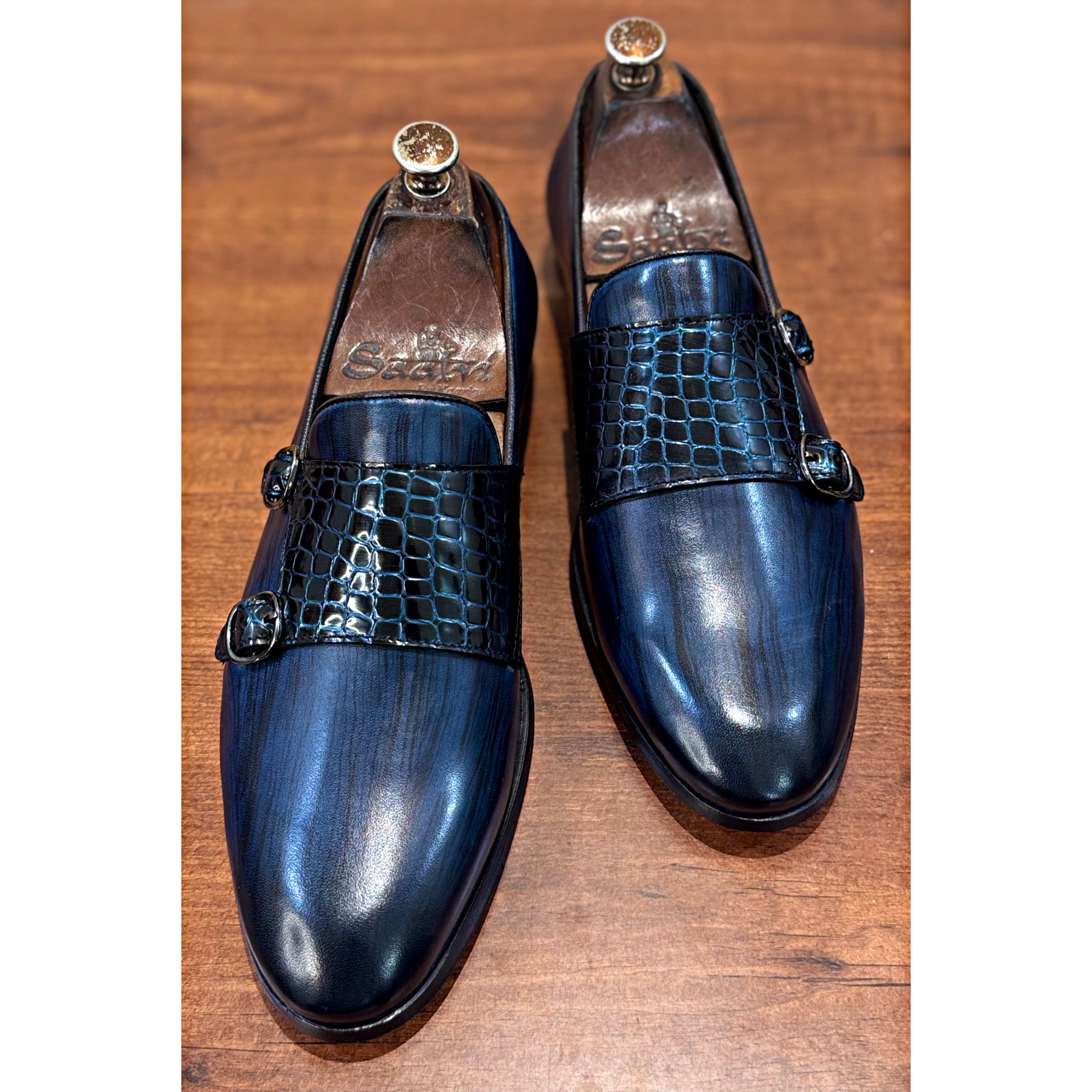 Blue Hand Finished Monks