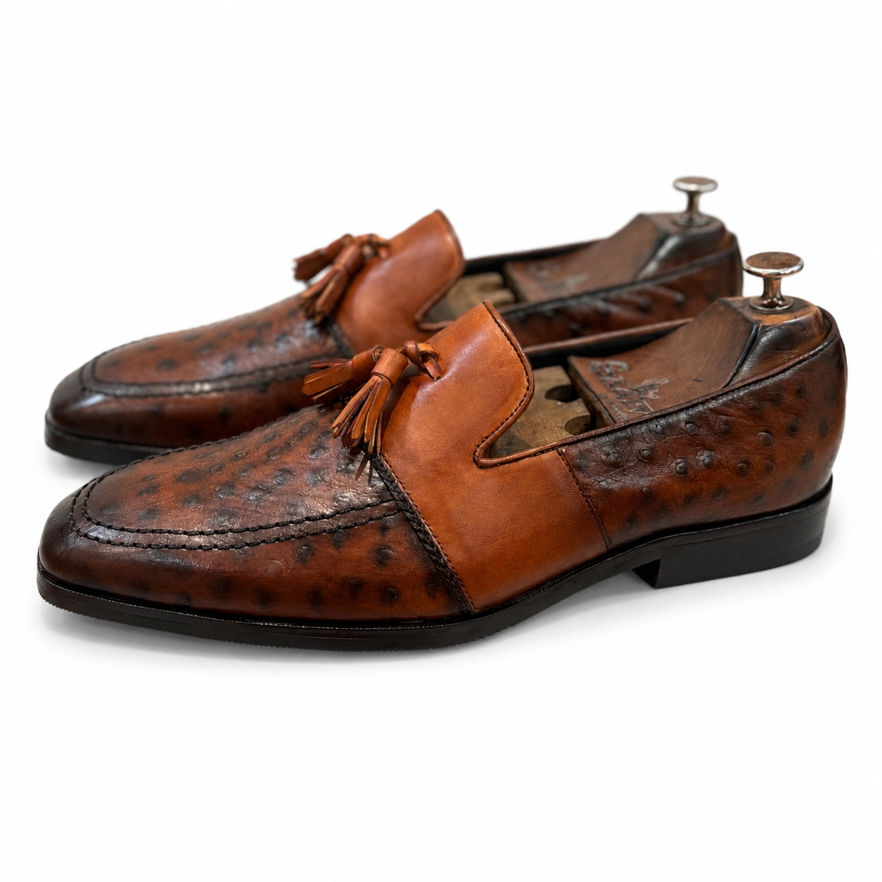Imperial Ostrich Tassel Loafers