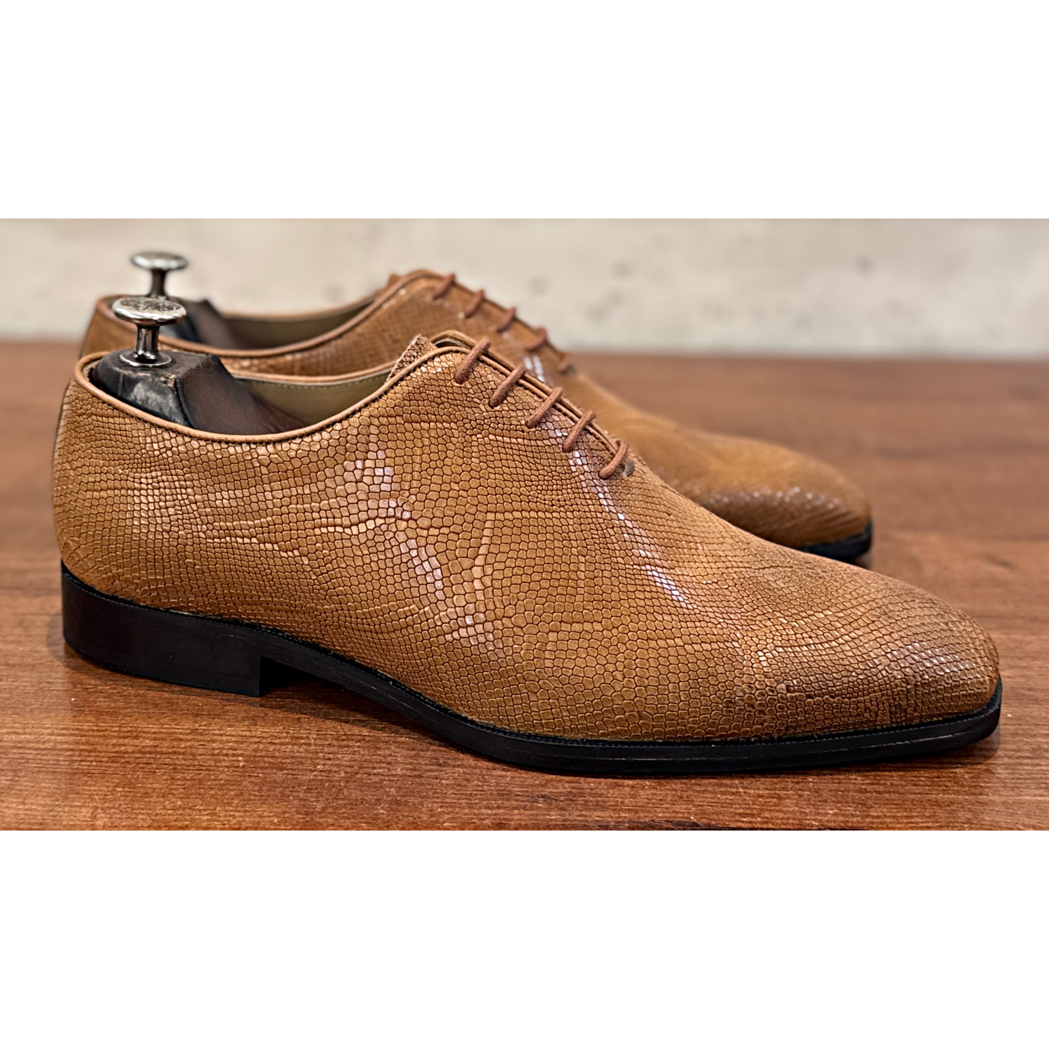 Sahara Lizard Texture Oxford Shoes