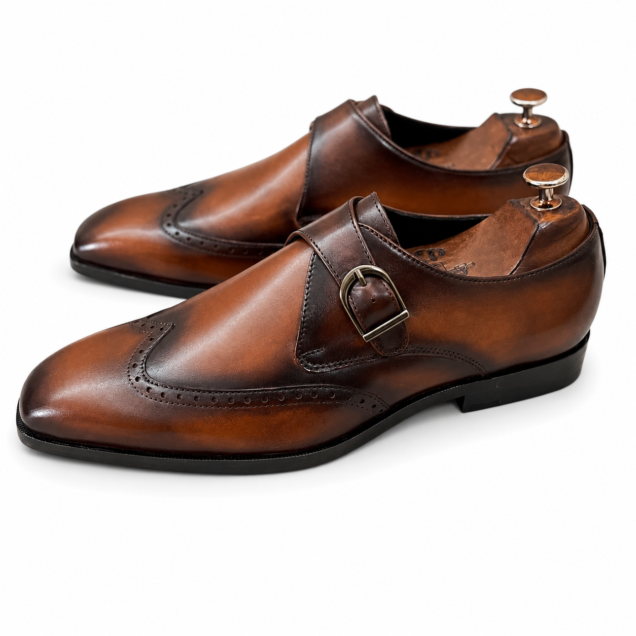 Single Monk Strap Brown