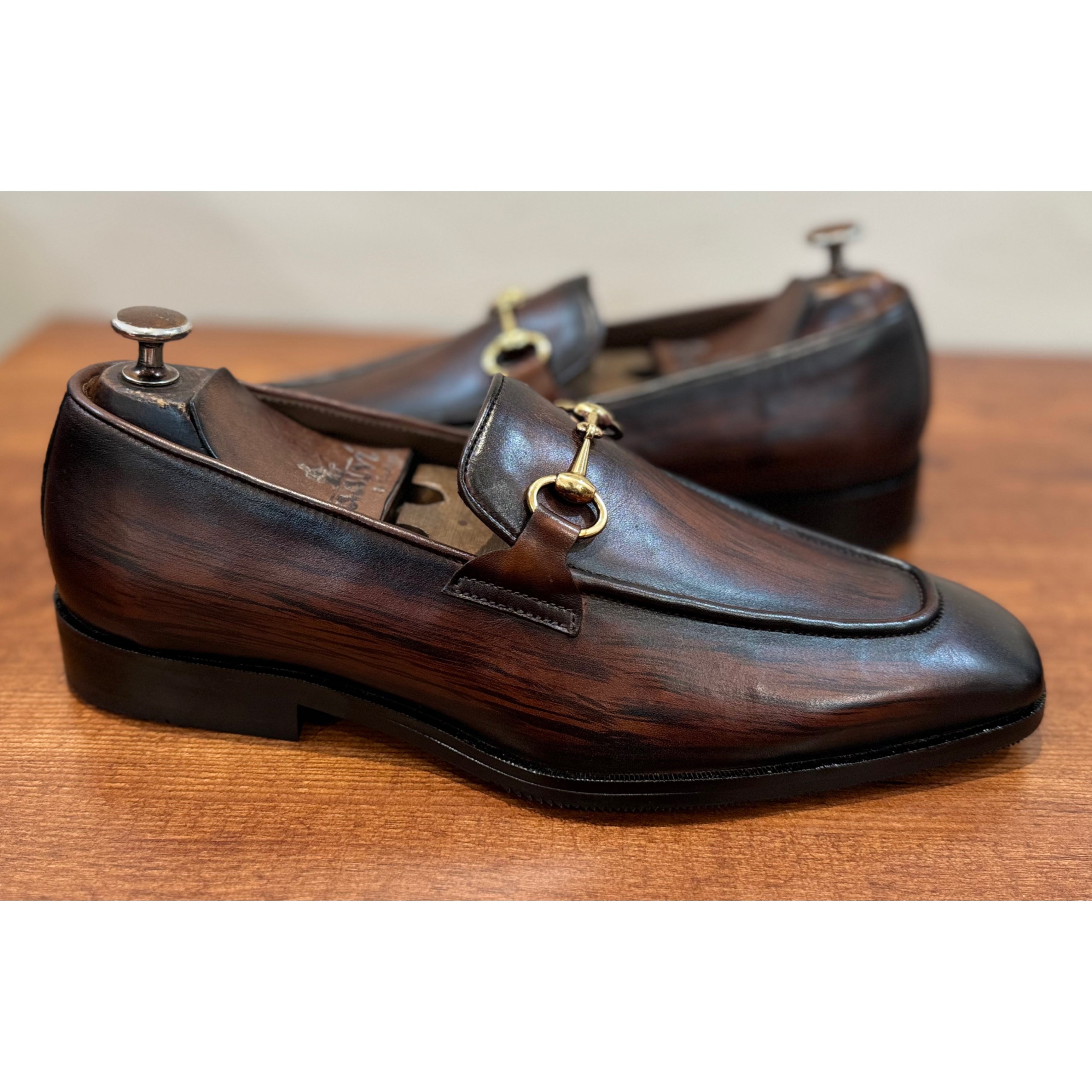 Horsebit Loafers Hand Patina Wood