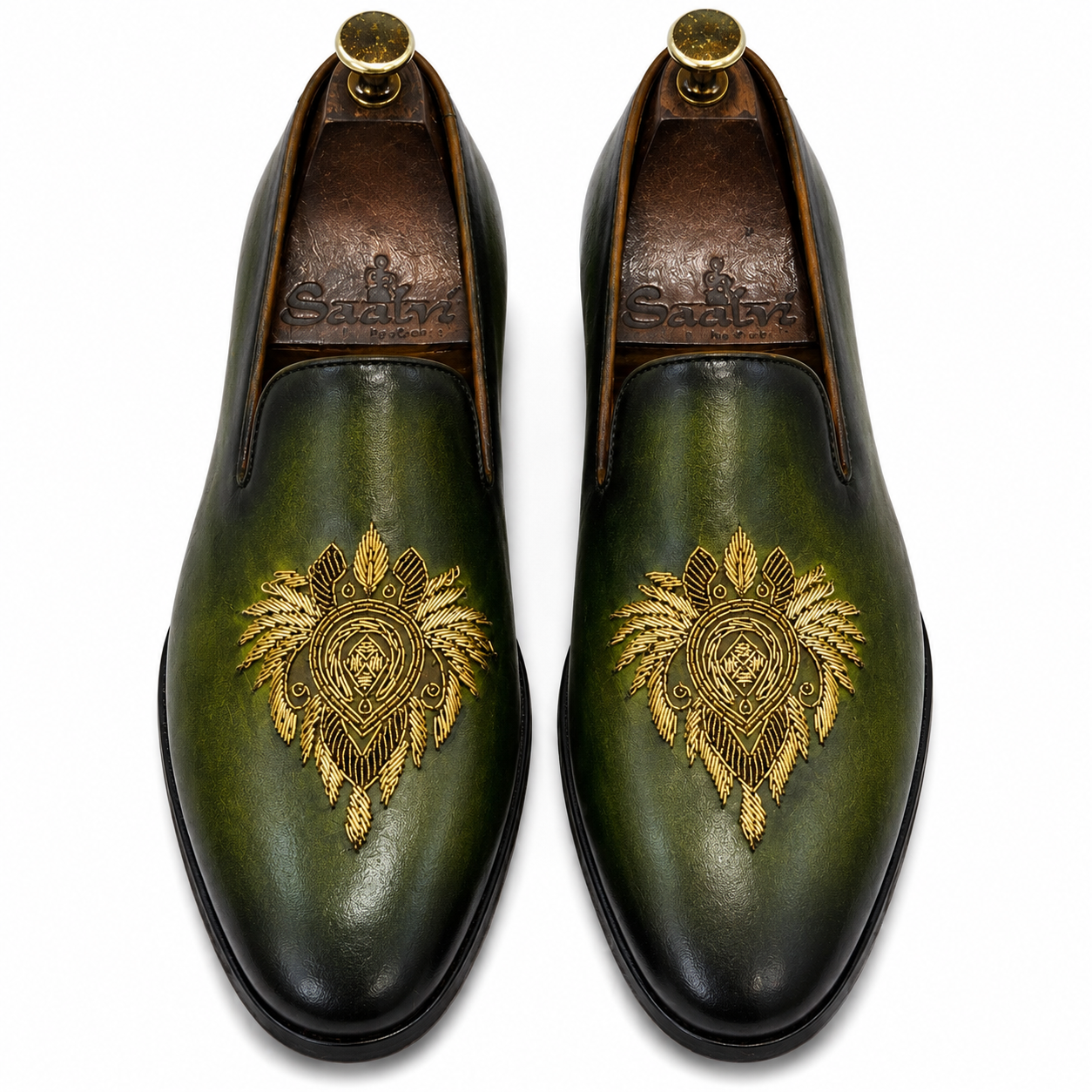 Emerald Regal Crest Slip-Ons