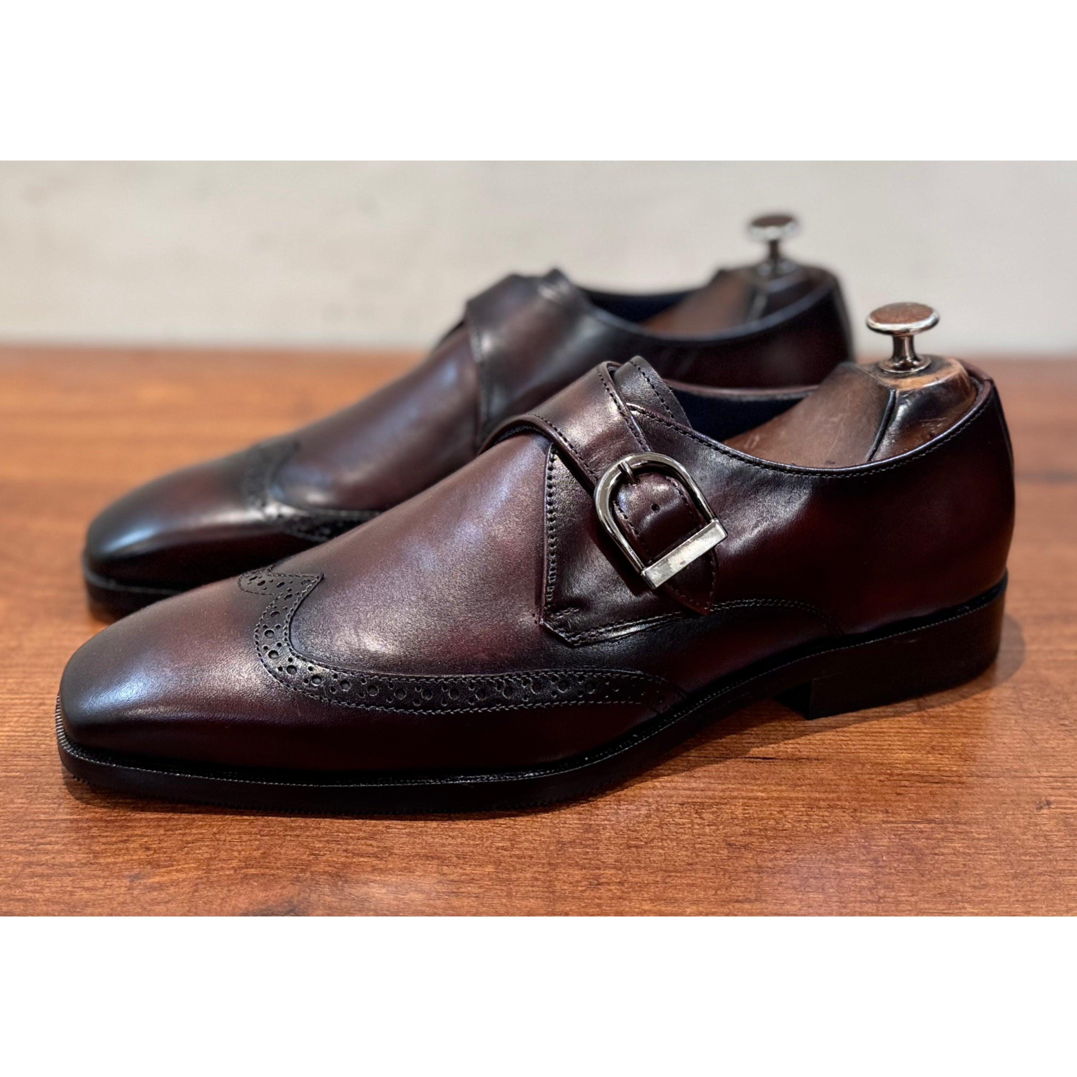 Brown Single Monk Straps