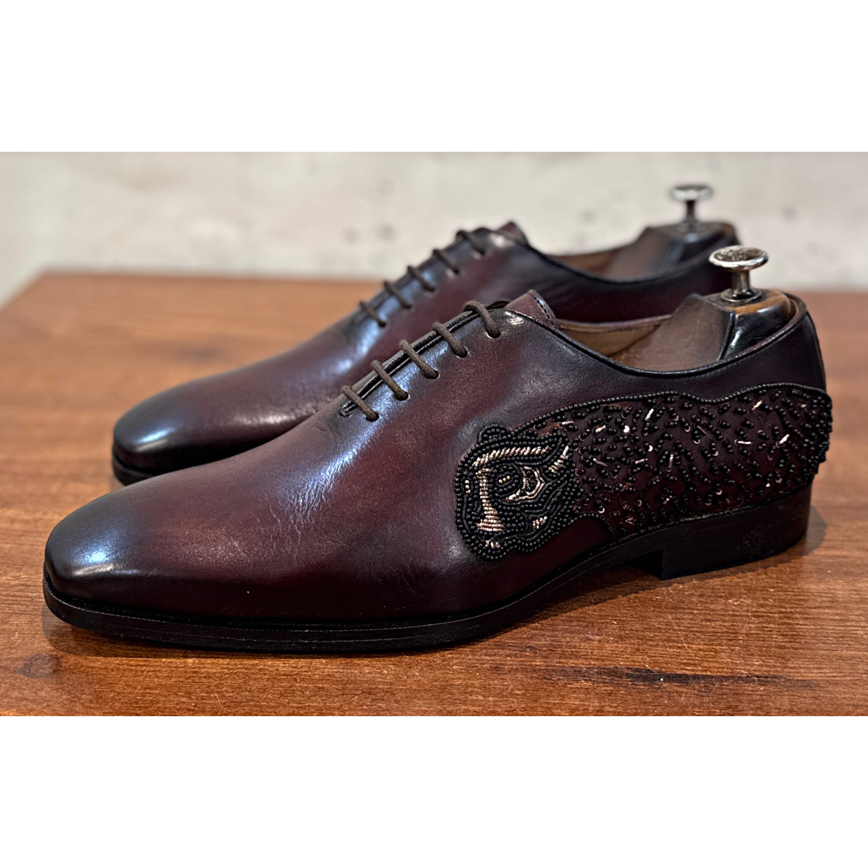 The Imperial Panther – Burgundy Luxury Leather Dress Shoes