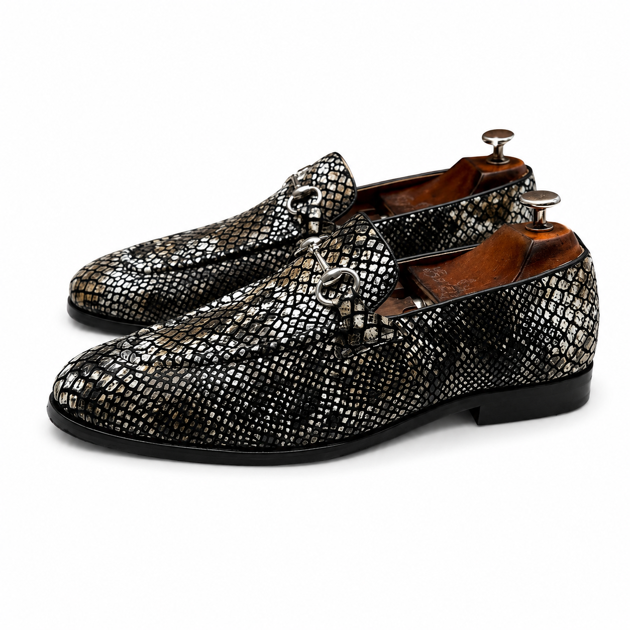 Obsidian Serpent Horsebit Loafers