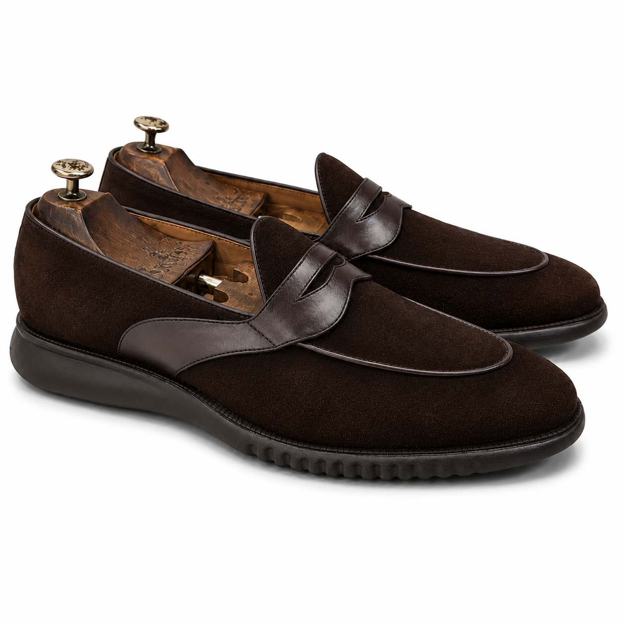 Espresso Suede Penny Loafer