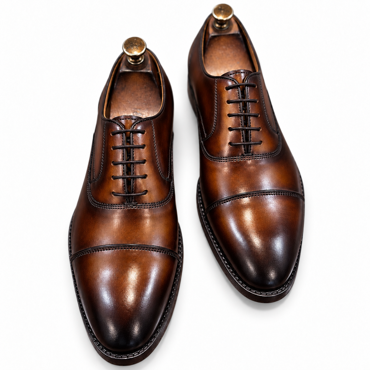 Espresso Brown Cap-Toe Oxford