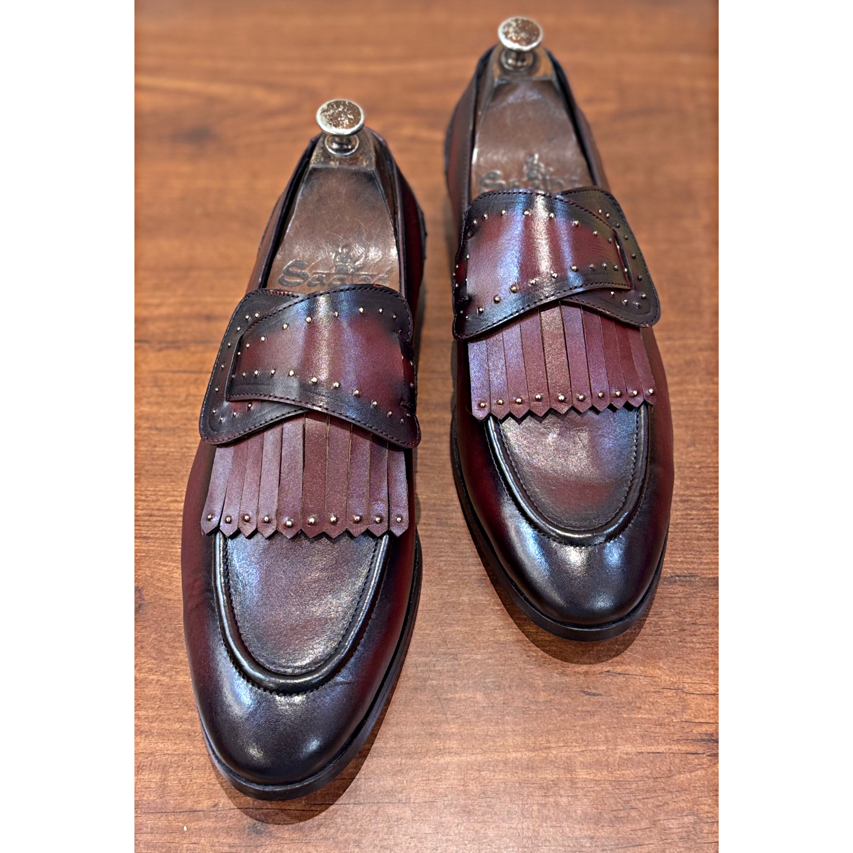 Butterfly Loafers with Bajri Bordo
