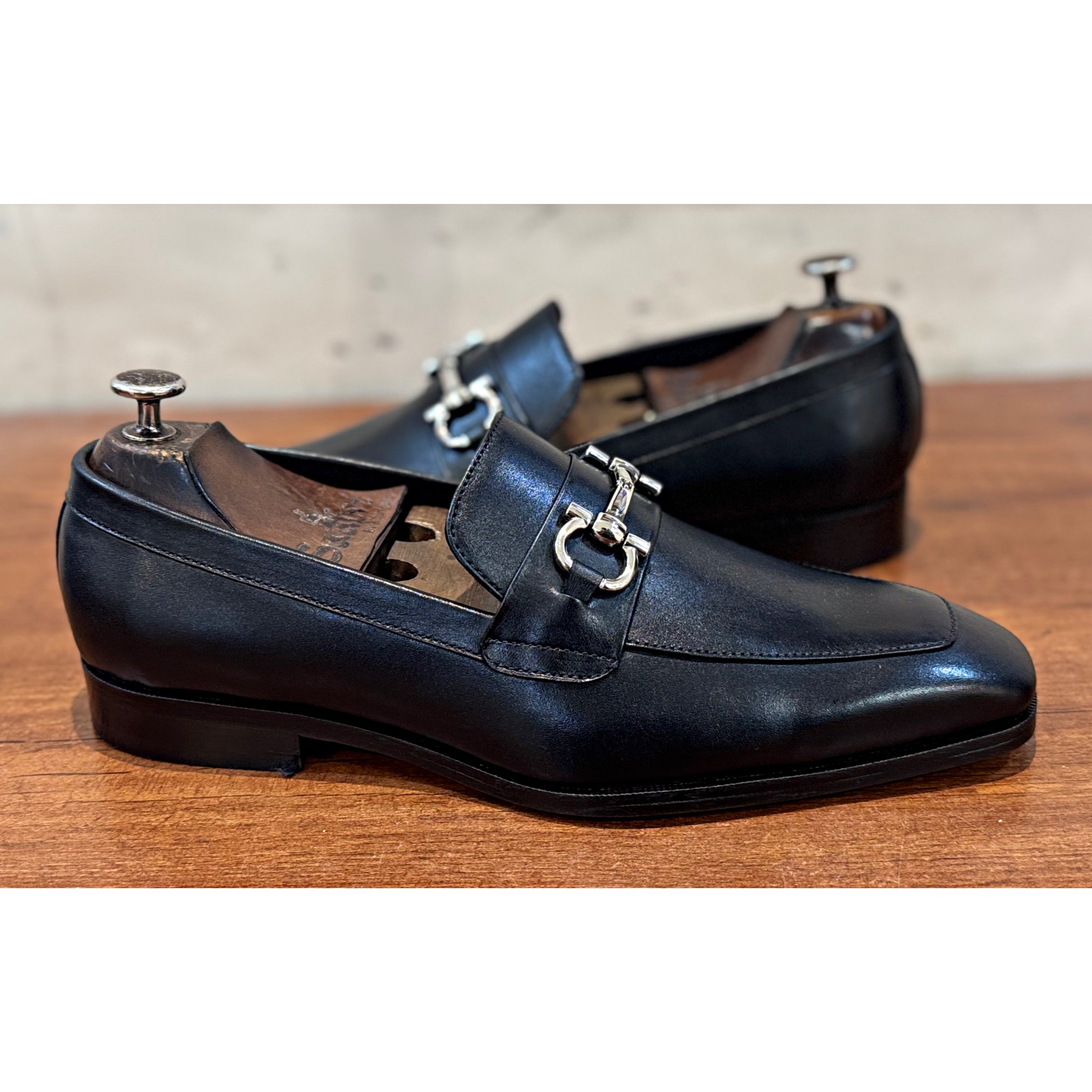 Black Horsebit Loafers