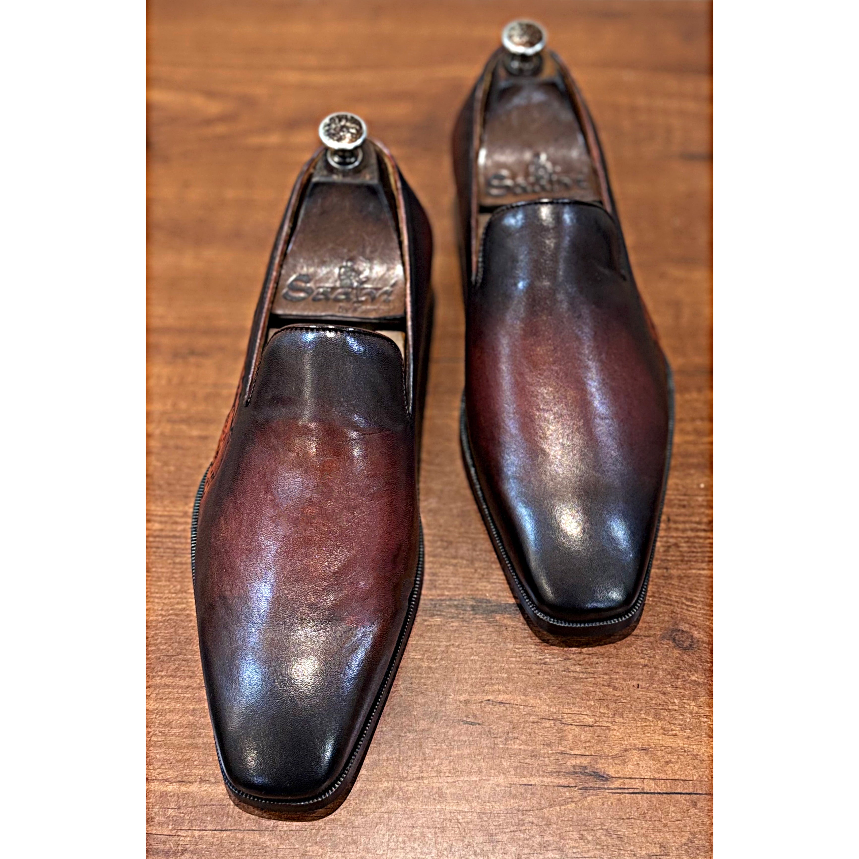 Reddish Brown Tiger Loafers