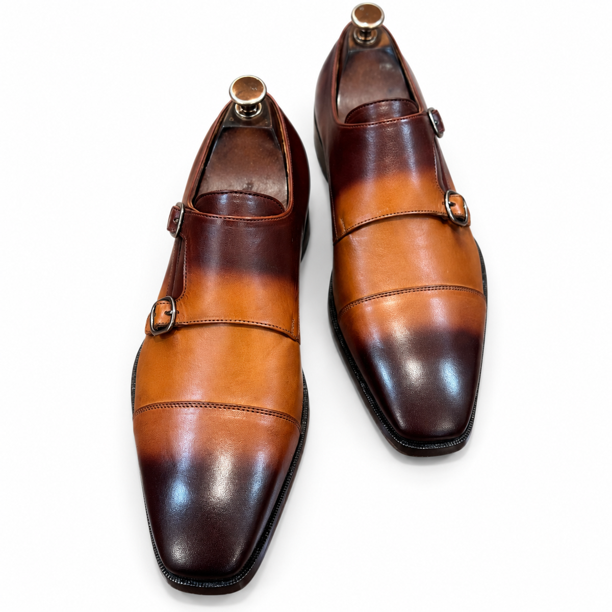 Embercrest – Cognac Brown Hand-Patina Double Monk