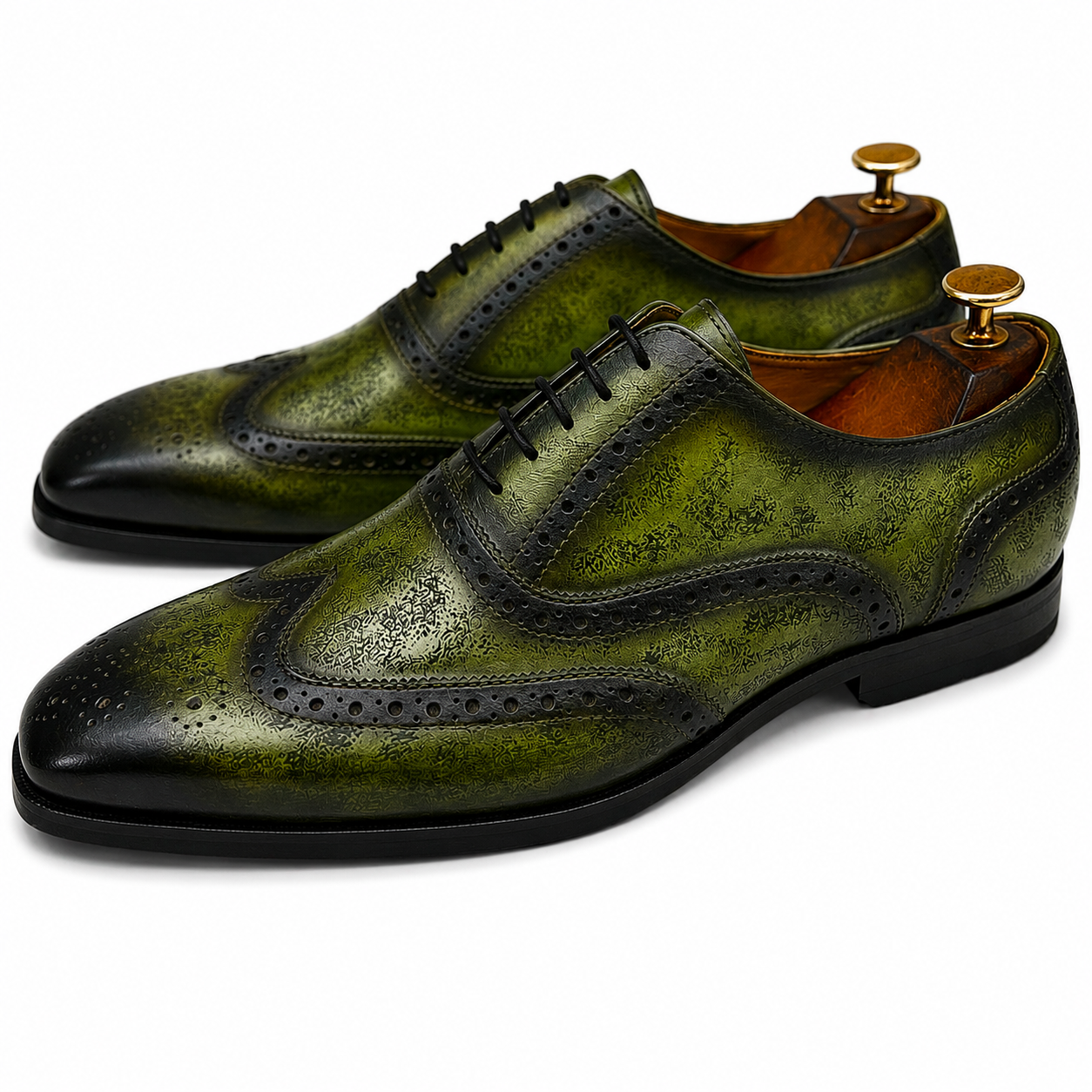 Emerald Sovereign Wingtip Oxfords