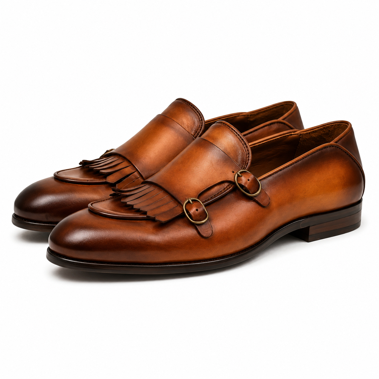 Kingsley Amber Double Monk Loafers