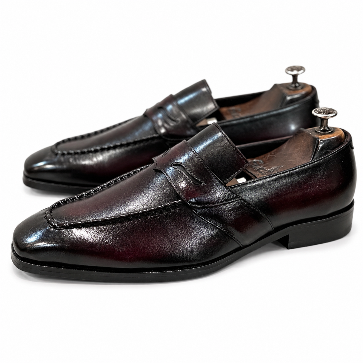 The Lorenzo TOBACCO Loafer – Handmade Leather Penny Loafers