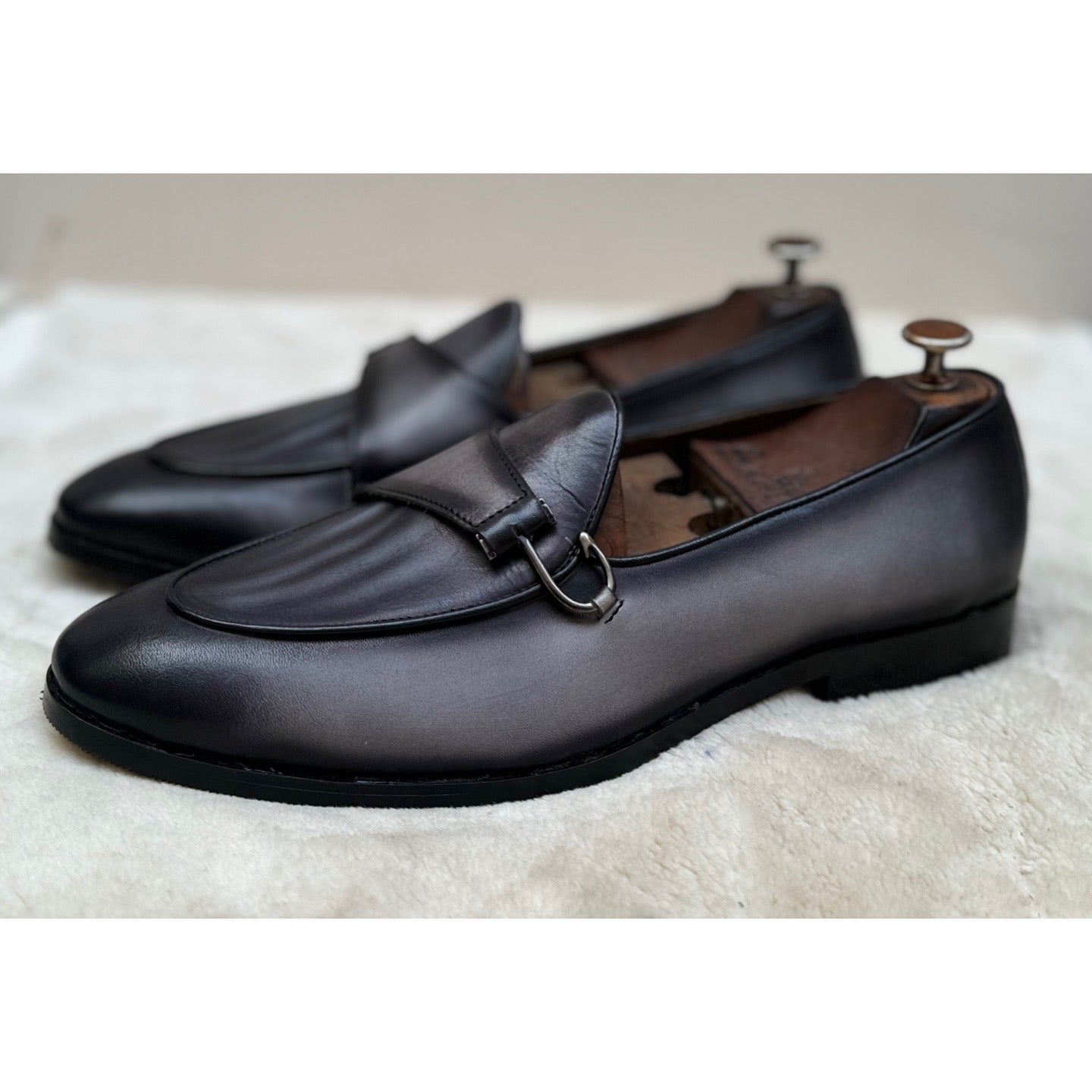 Belgian Loafers Grey Mortiz