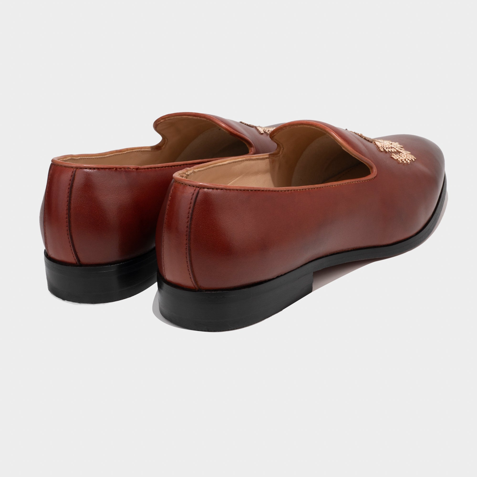 Eagle Two Tone Embroidery Slipons