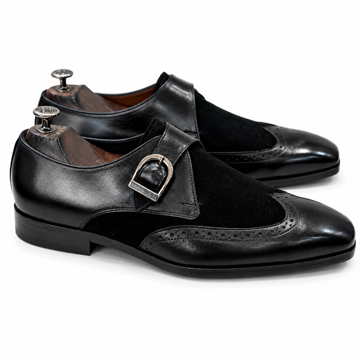 Single Monk Strap Leather/Suede