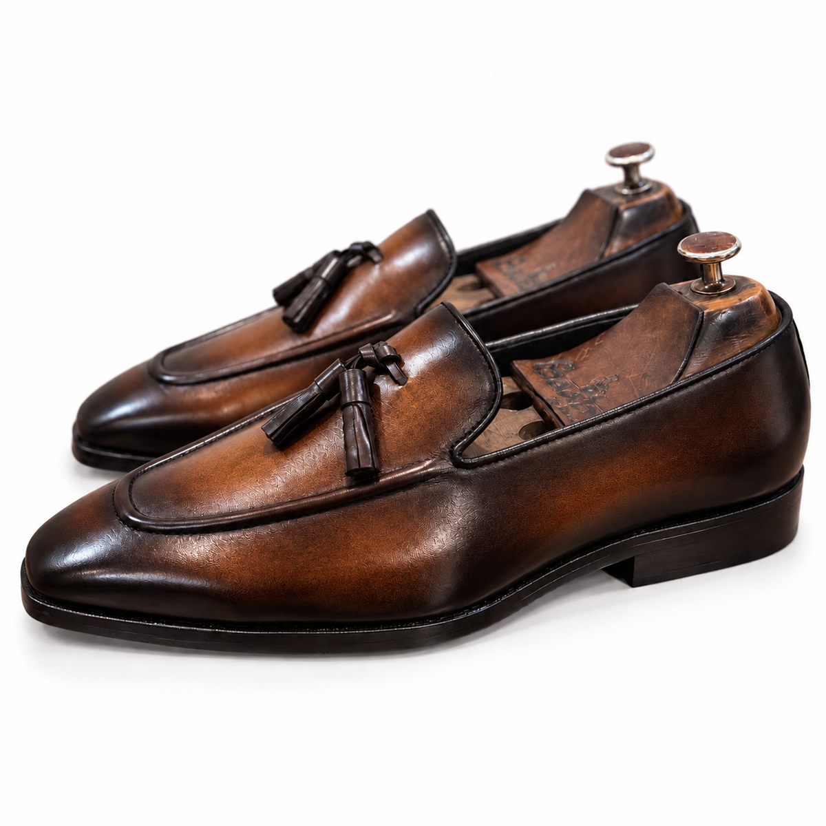 Cognac Regent Tassel Loafers