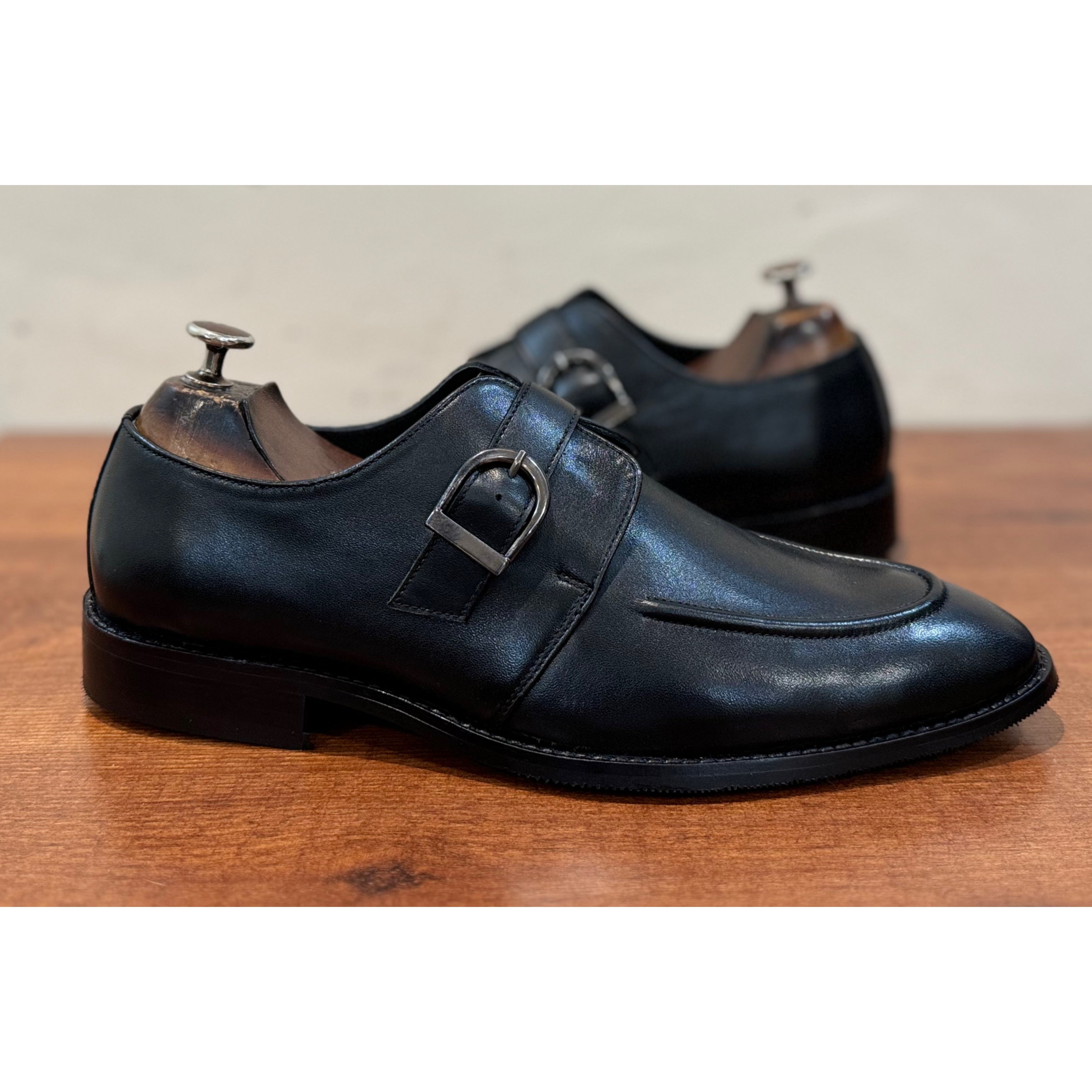 Single Monk Strap Black