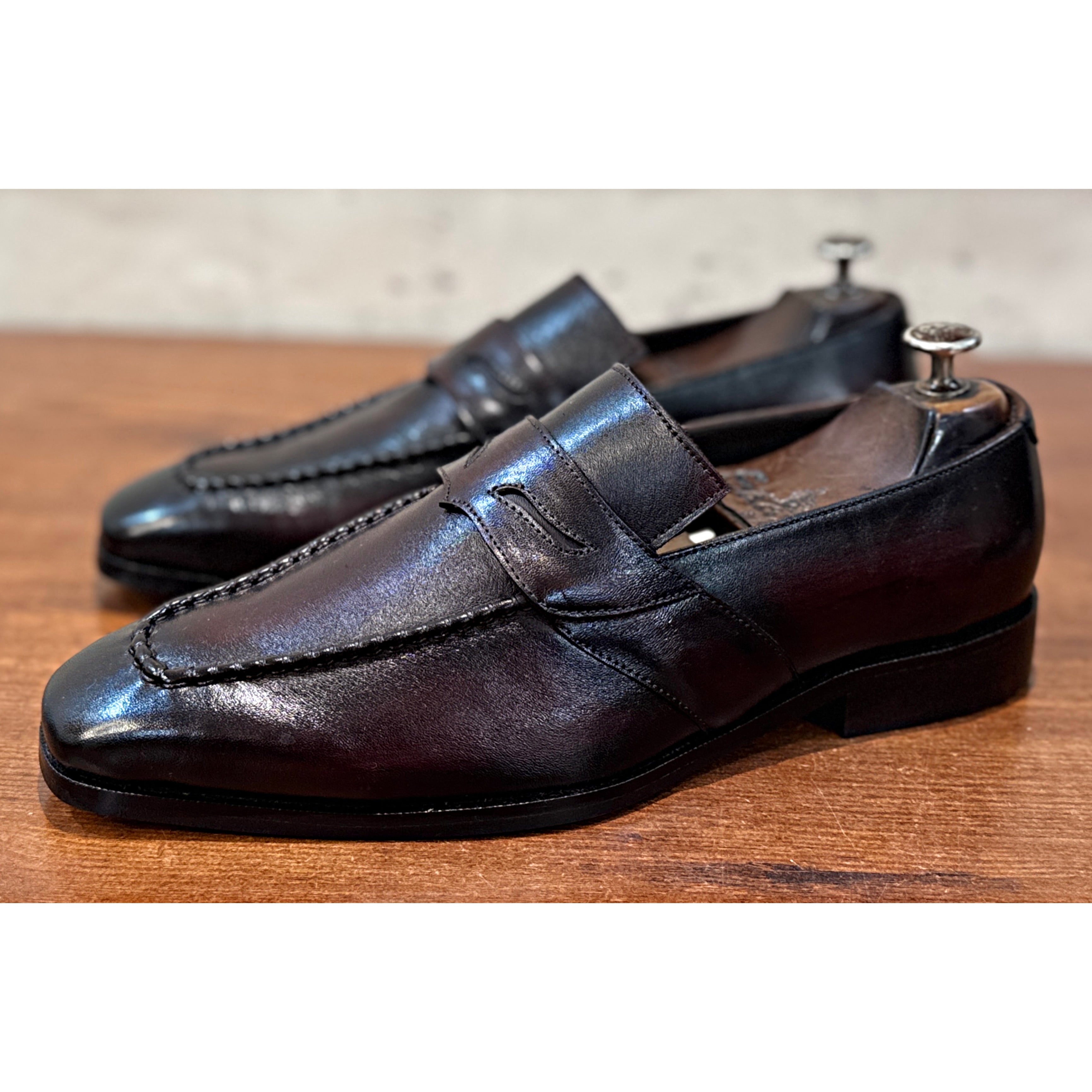 The Lorenzo TOBACCO Loafer – Handmade Leather Penny Loafers