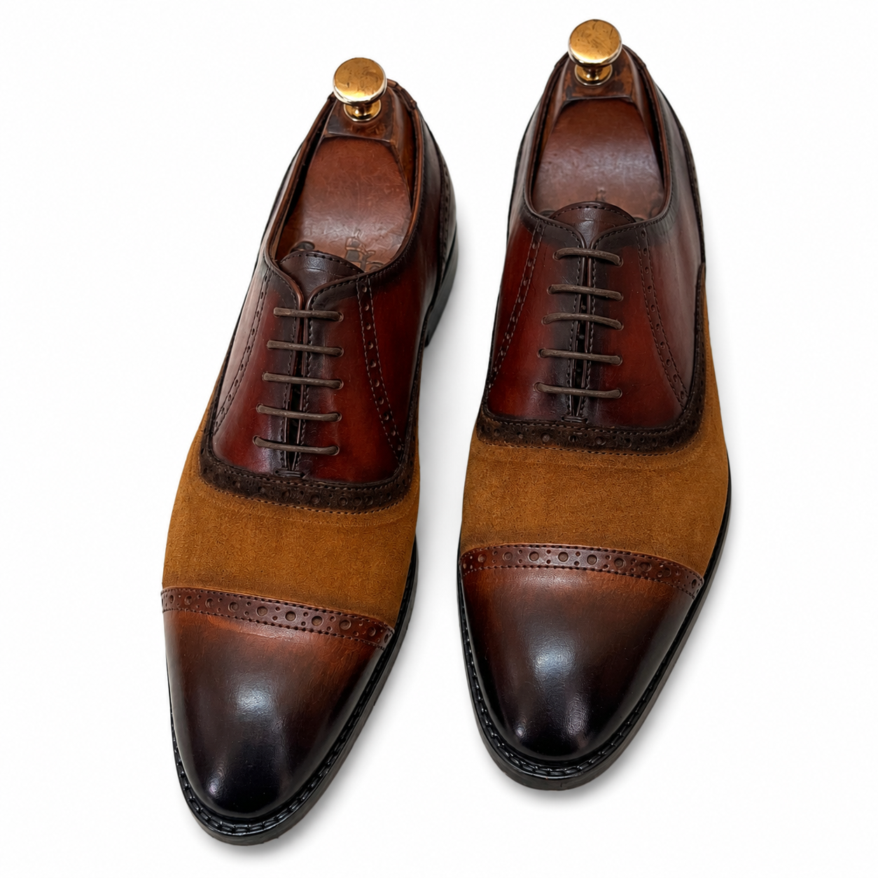Heritage Duo Cap-Toe Oxfords