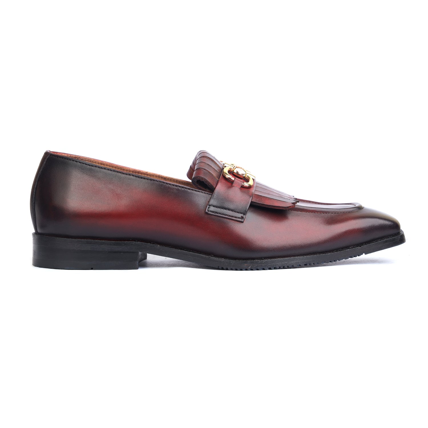 Horsebit Loafers With Fringes Brodo