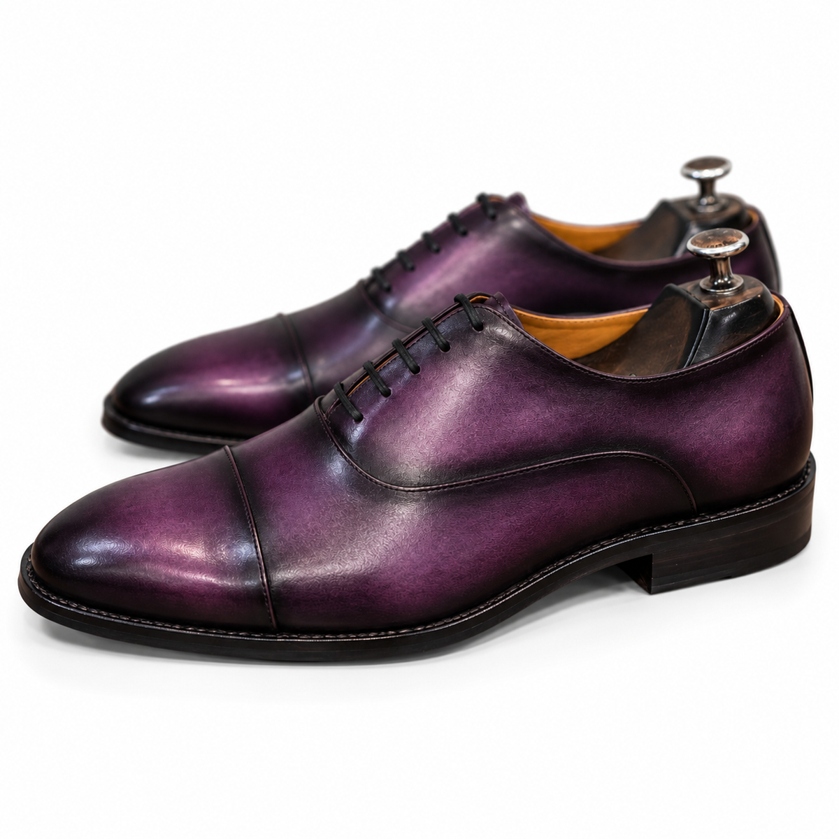 The Amethyst – Royal Violet Cap Toe Oxford