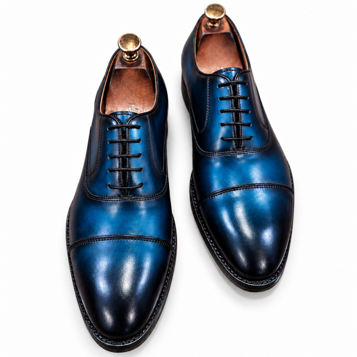 Midnight Blue Cap-Toe Oxford