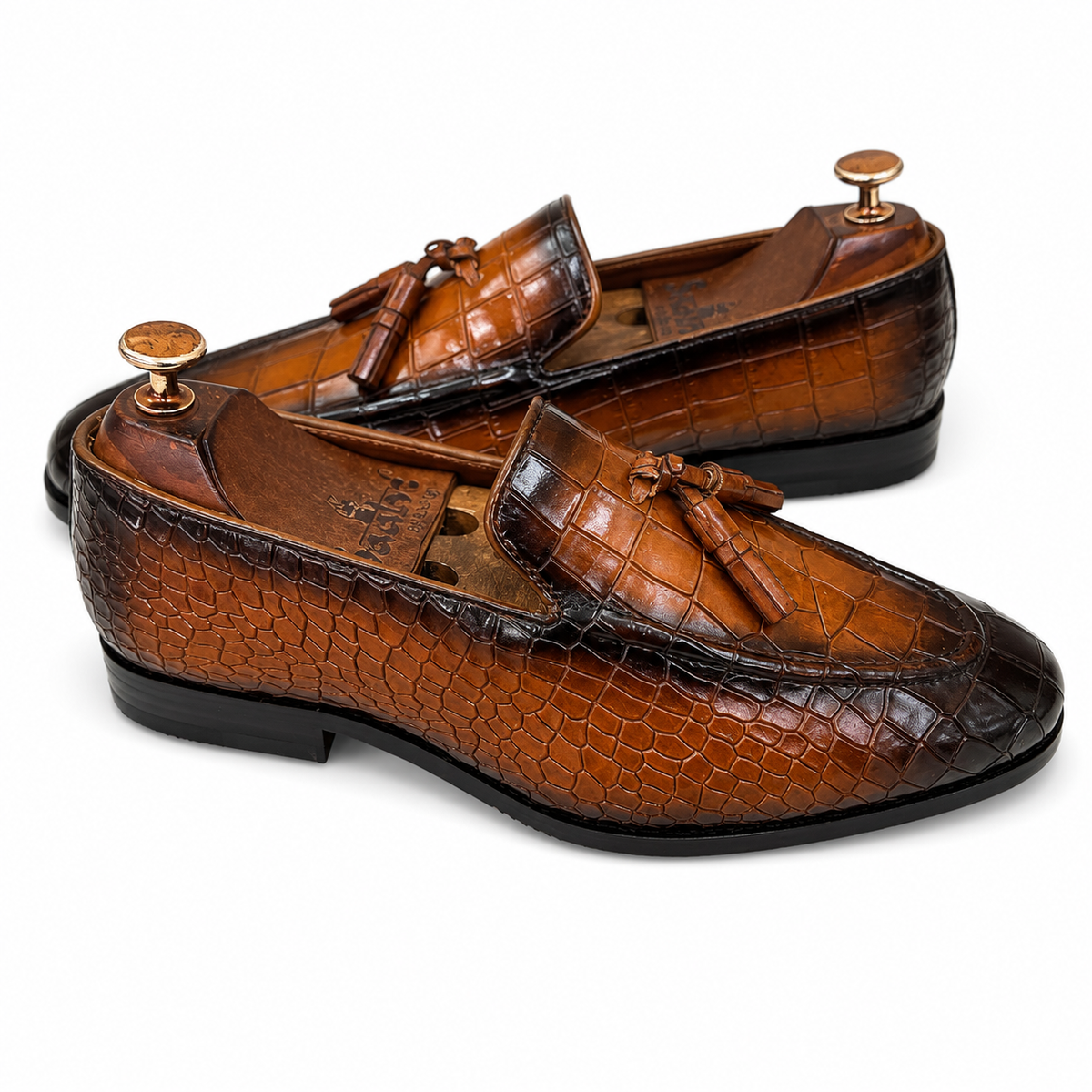 Imperial Croco Tassel Loafers