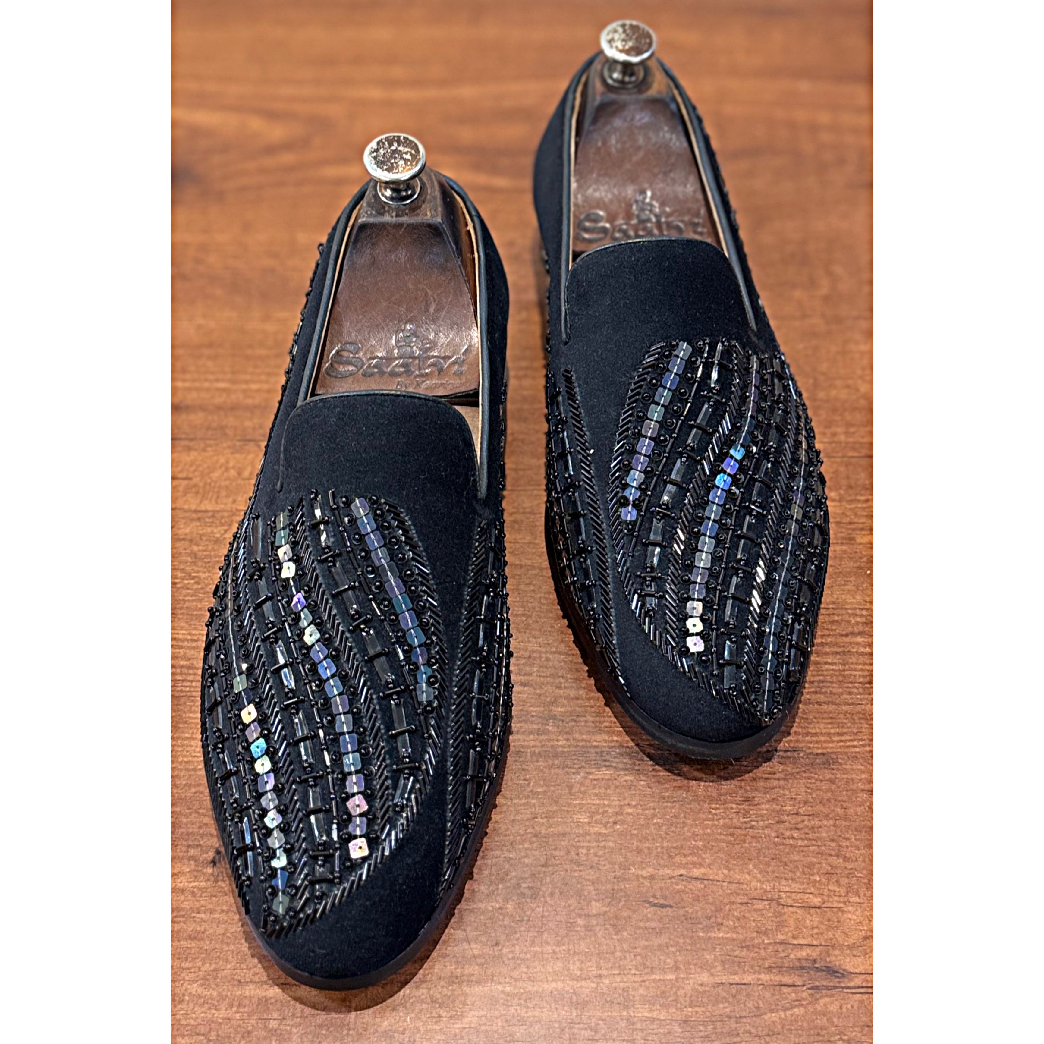 Black Melzan Hand Embroidery