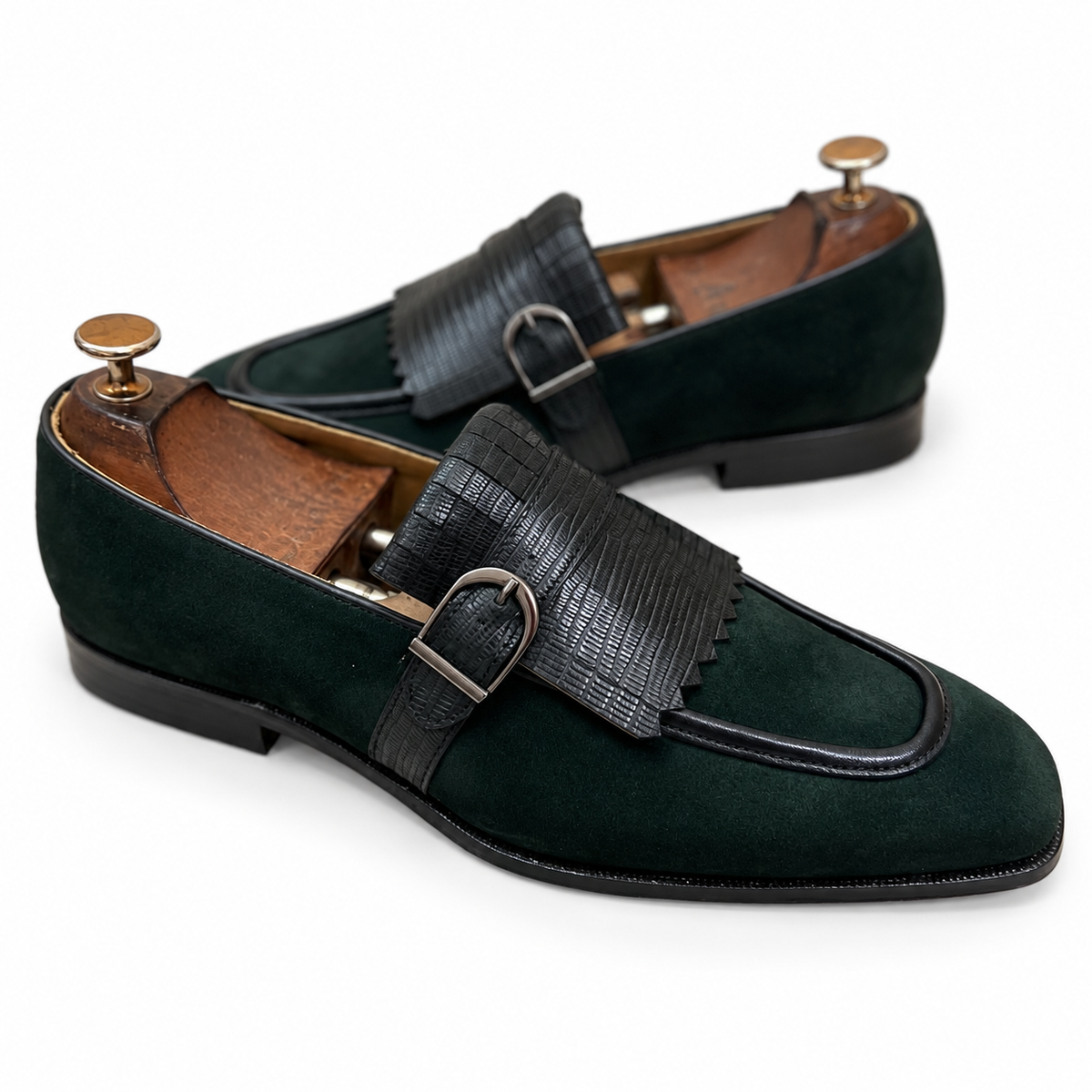 Emerald Fringe Loafers