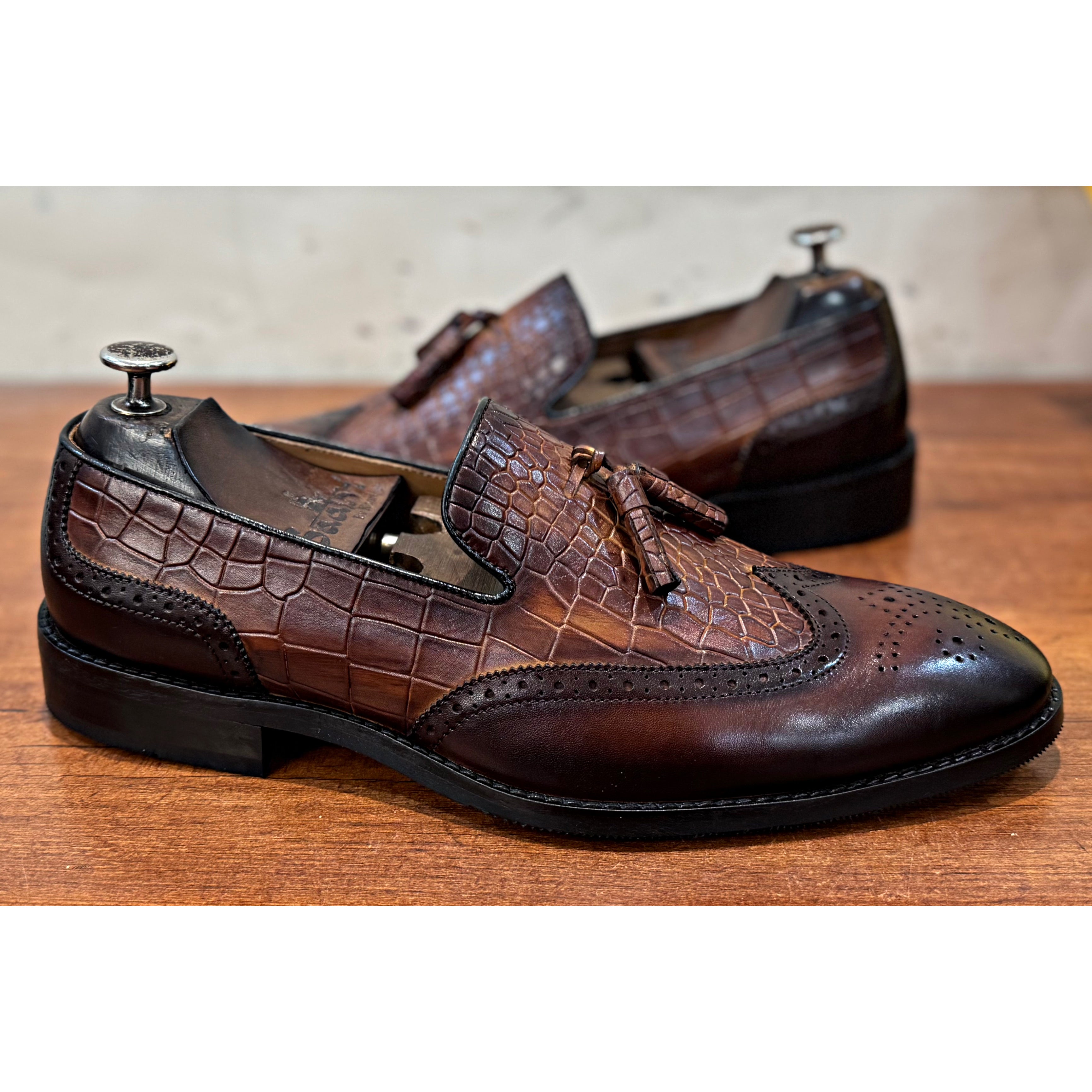 Wingcap Loafers With Tassels |Hand Finished