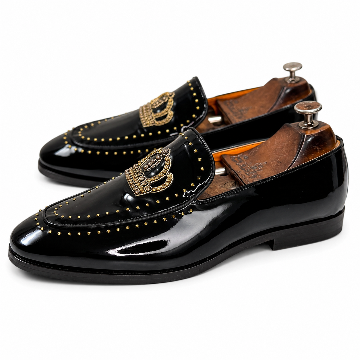 The Imperial Noir Crown Loafers