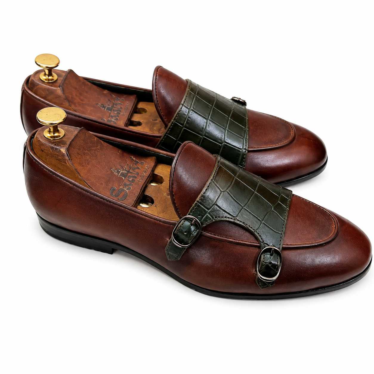Verdant Royale Double Monk Loafers