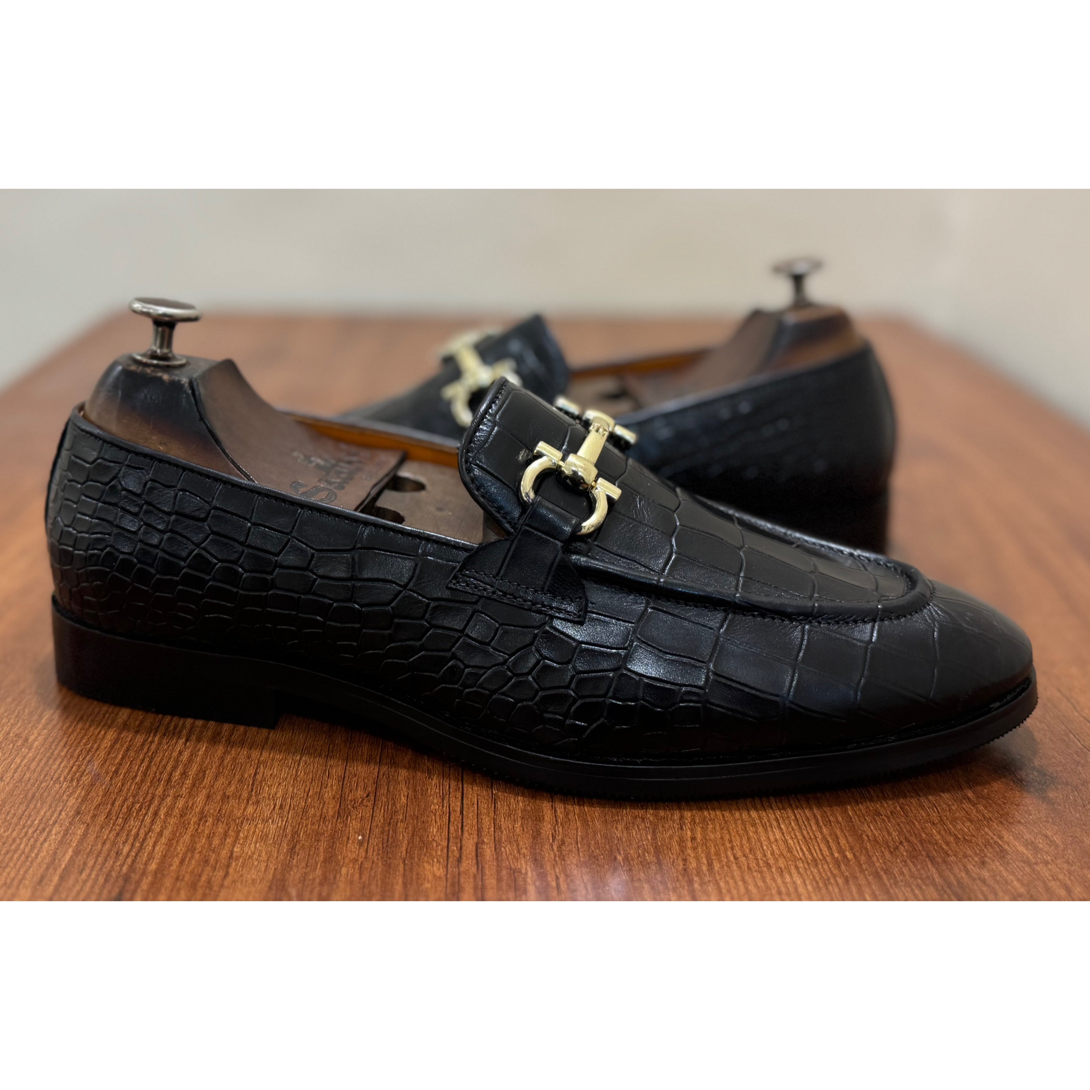 Horsebit Loafers Croco - H