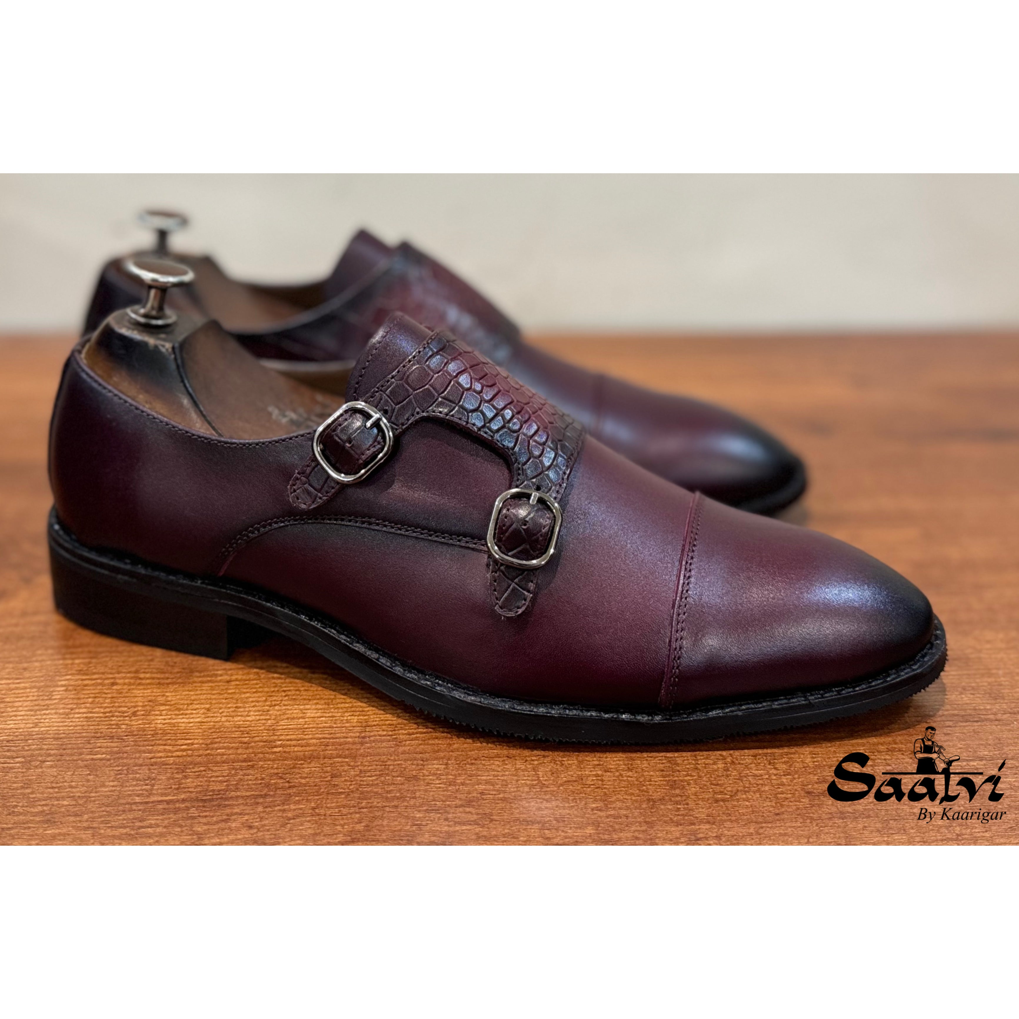 Twin Texture Double Monk Strap