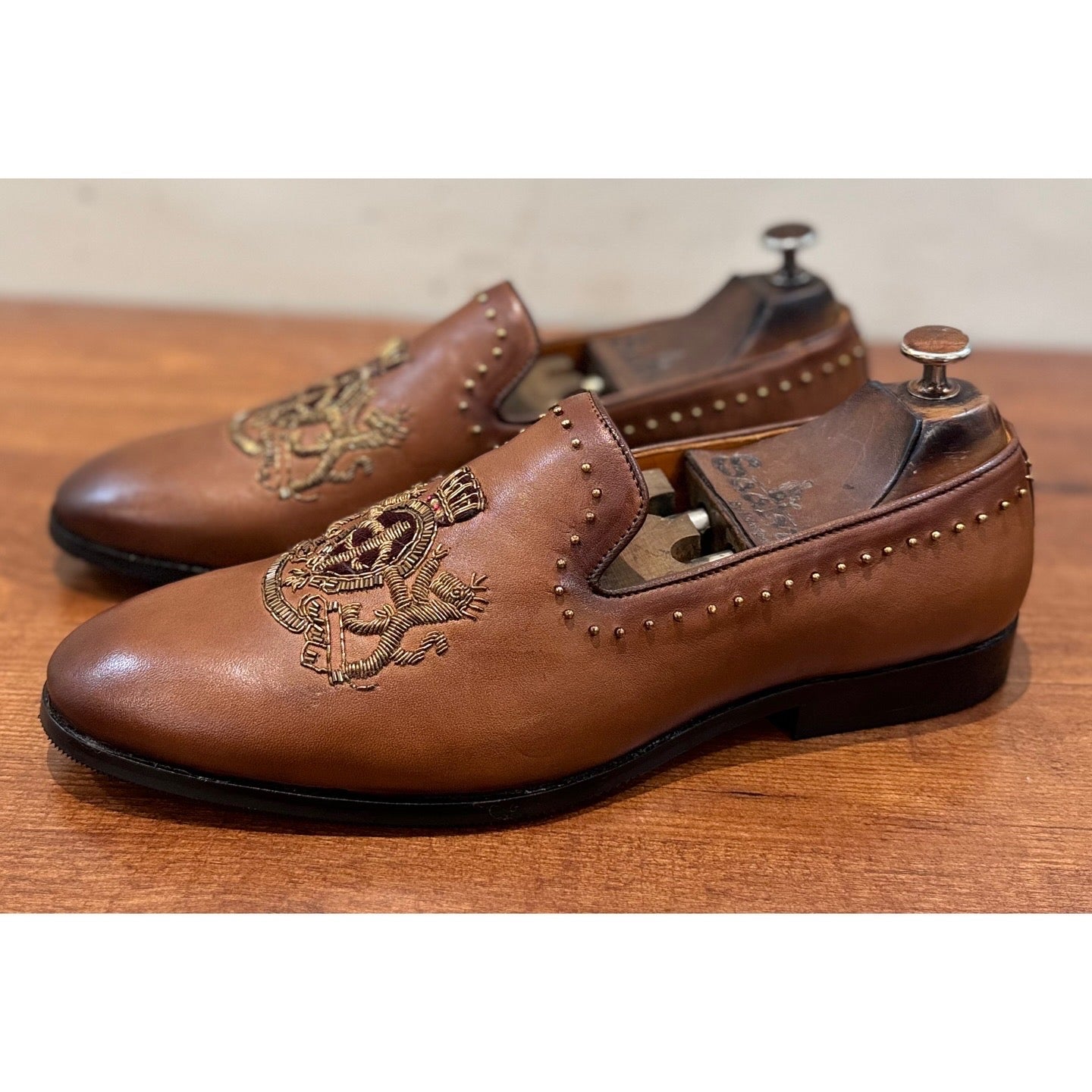 Royal Hand Zardosi Slipon - Bajri